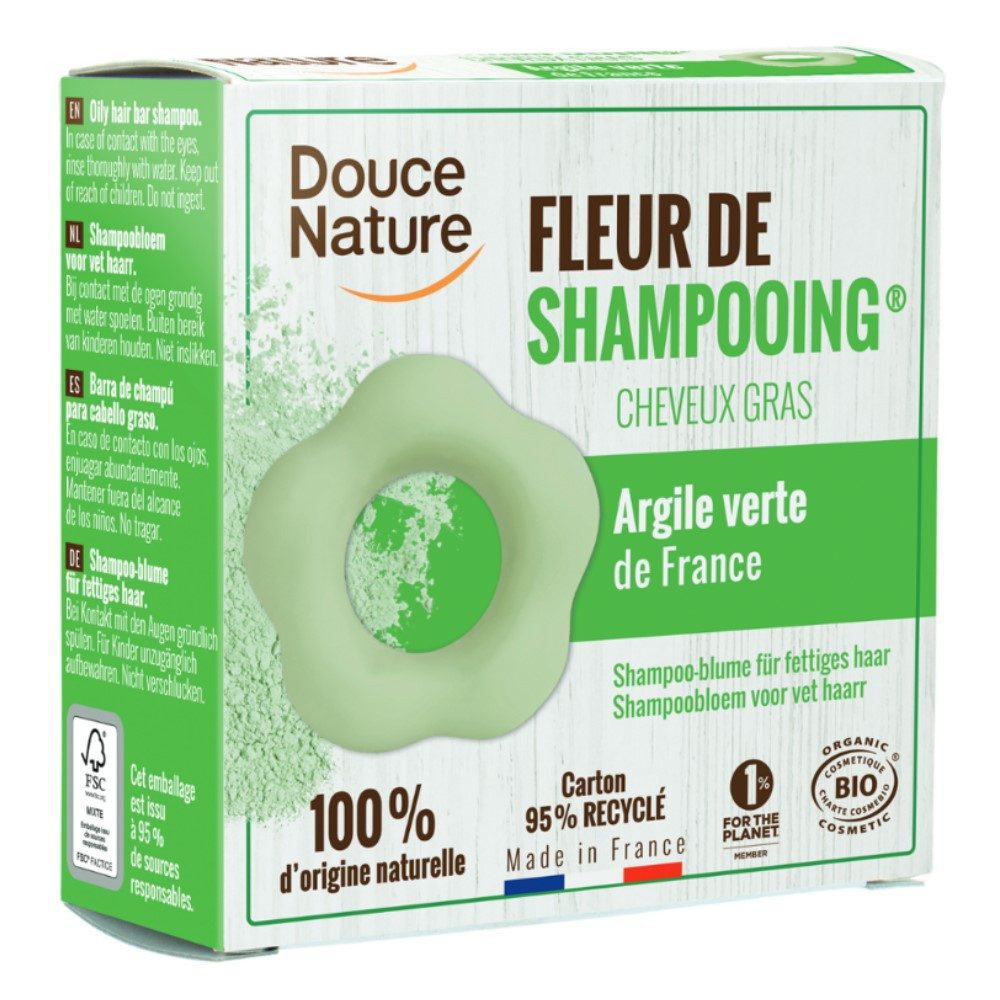 Douce Nature Haarseife Fleur de Shampooing - Fettiges Haar 85g