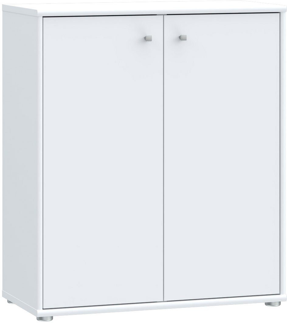 FORTE Kommode Tempra, Kommode, 2 große Türen, Höhe 85,5 cm, Breite 73,7 cm