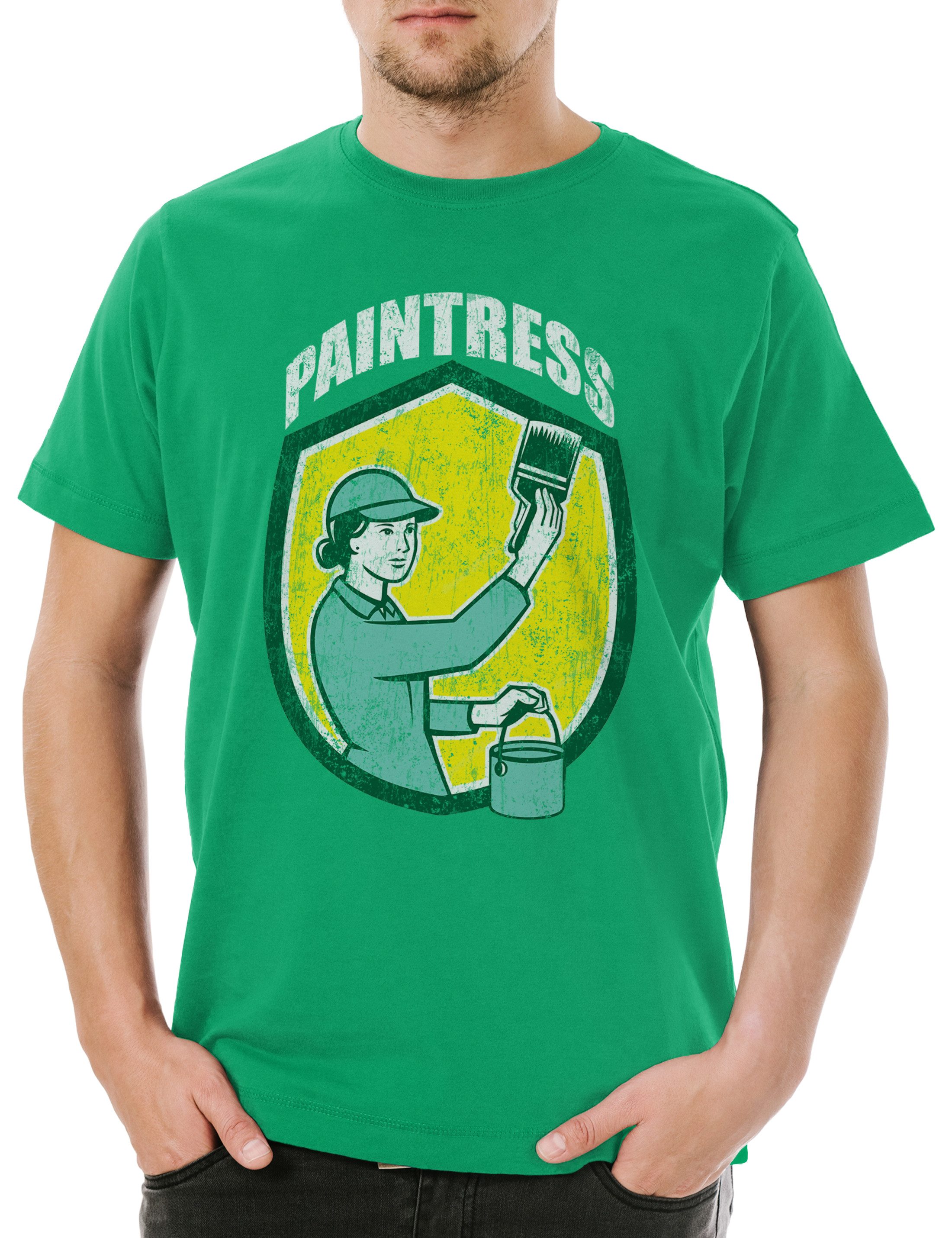Print-Shirt Paintress Herren T-Shirt Maler Artist Lackierer Handwerk Künstler