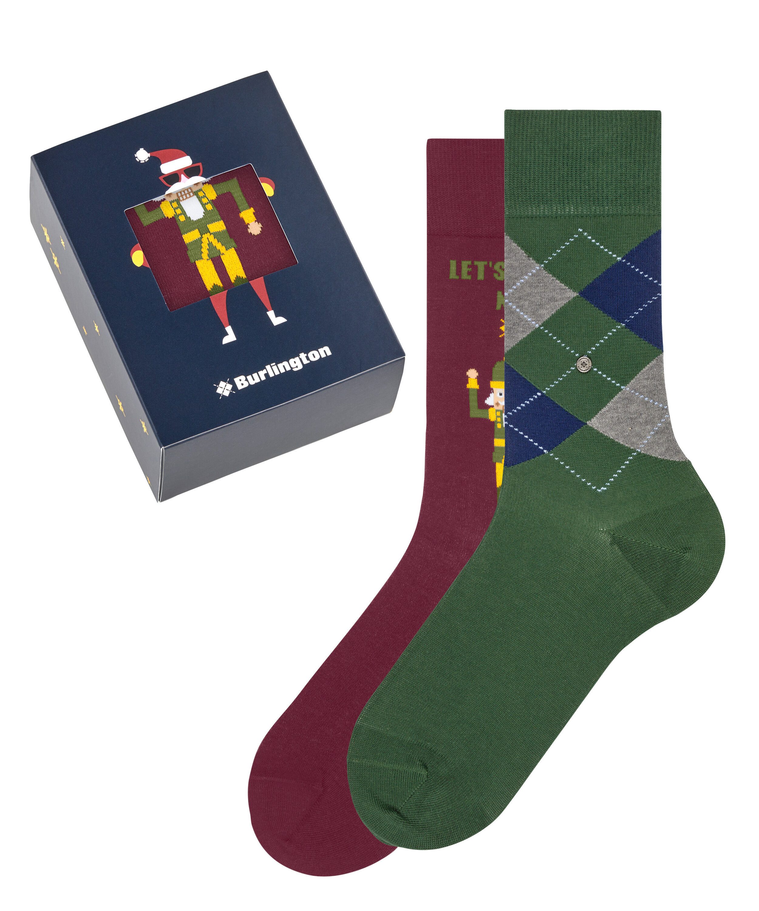 Burlington Socken X-Mas Gift Box (2-Paar) mit weihnachtlicher Geschenk-Box günstig online kaufen