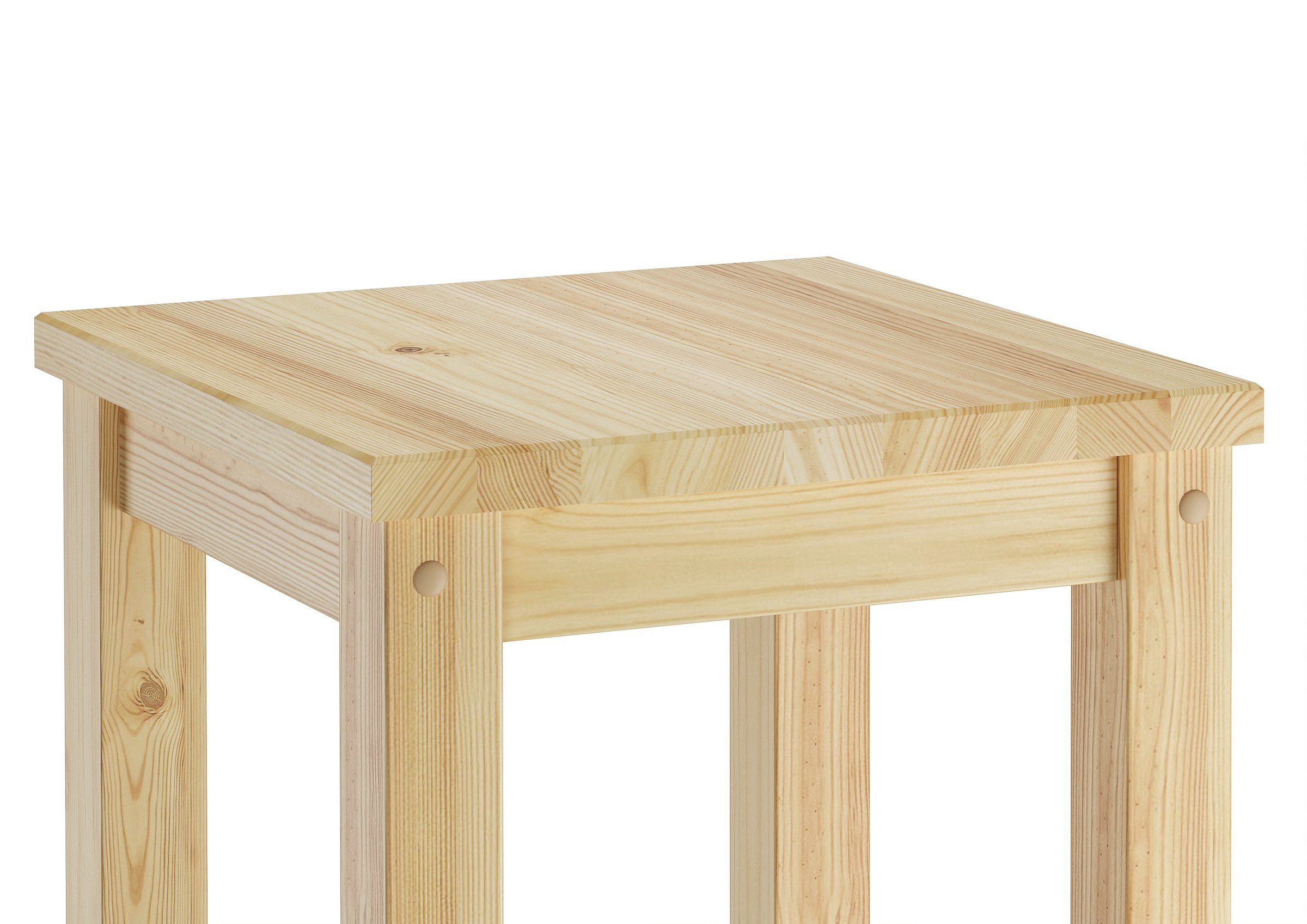 ERST-HOLZ Arbeitshocker Barhocker Kiefer Massivholz Tresenhocker Wählbar in 60 oder 80 – Bild 5 von 5
