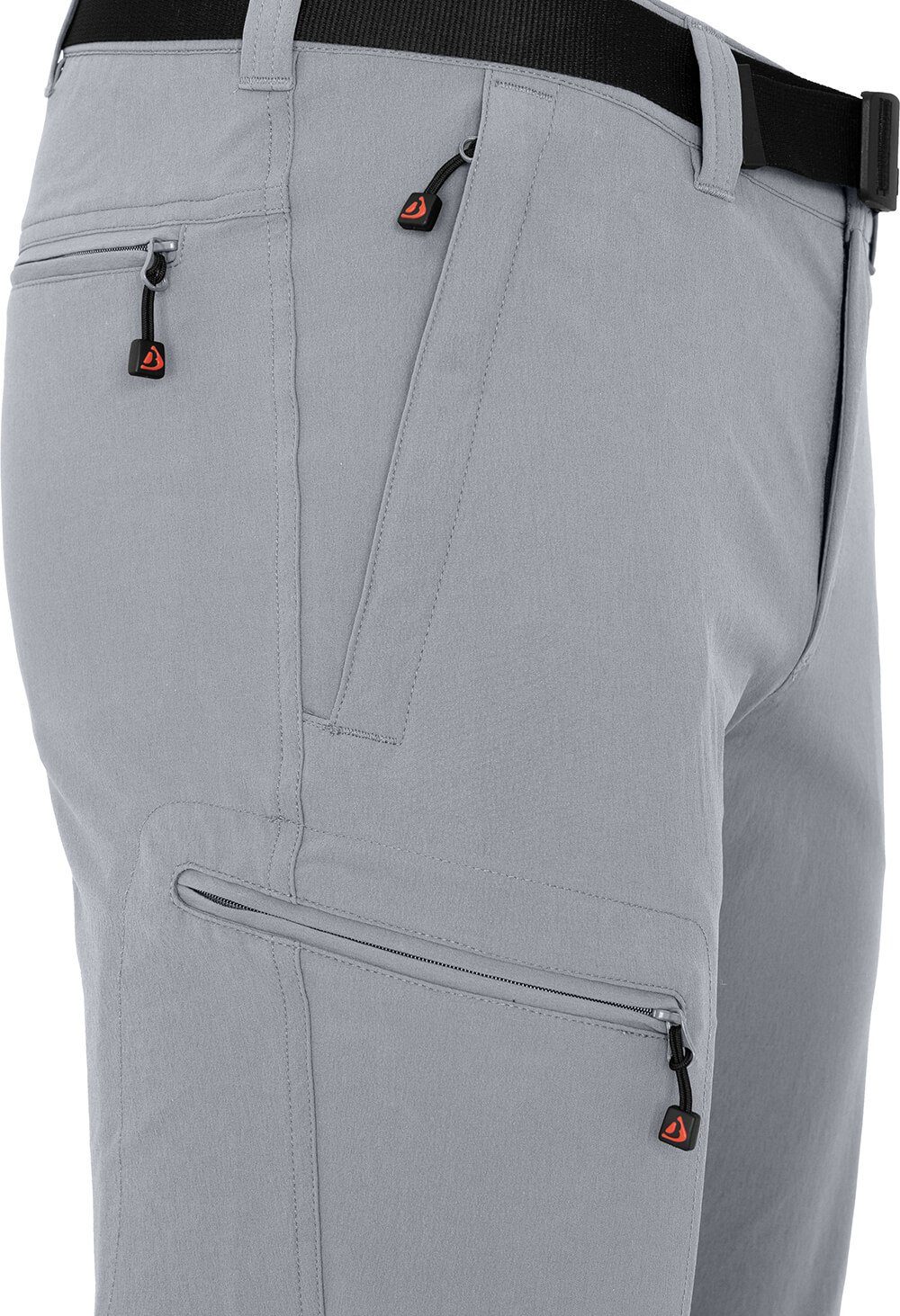 Bergson Outdoorhose REDWOOD Herren Wanderhose, vielseitig, pflegeleicht, Normalgrößen, hellgrau