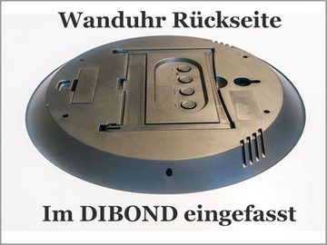 dixtime Wanduhr 6125 Dixtime Digital Designer Wanduhr, Moderne Wohnraumuhr 35x100cm (Einzigartige Digitaldruck-Optik aus 4mm Alu-Dibond)