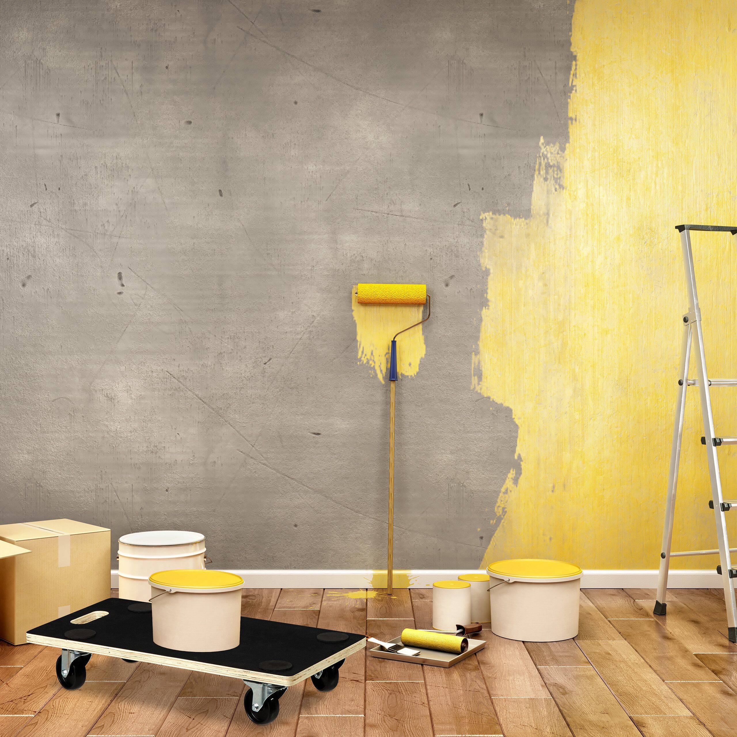 relaxdays Transportroller mit Bremse 400 kg