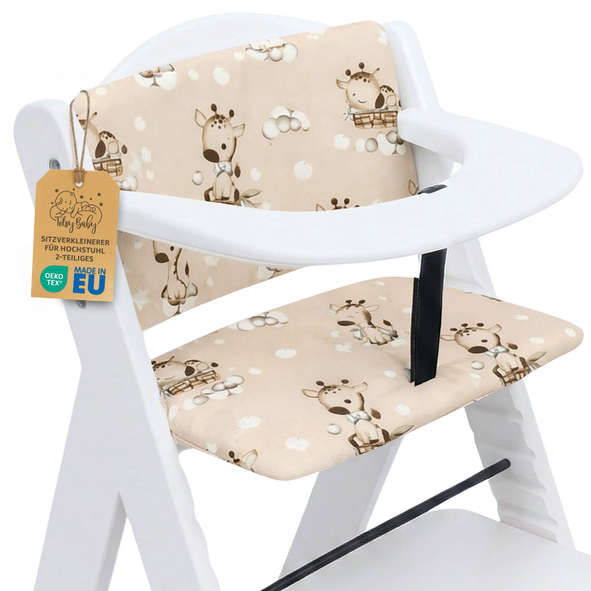 Totsy Baby Sitzverkleinerer Sitzverkleinerer Hochstuhl 2-teilig Sitzkissen für Hauck Stokke