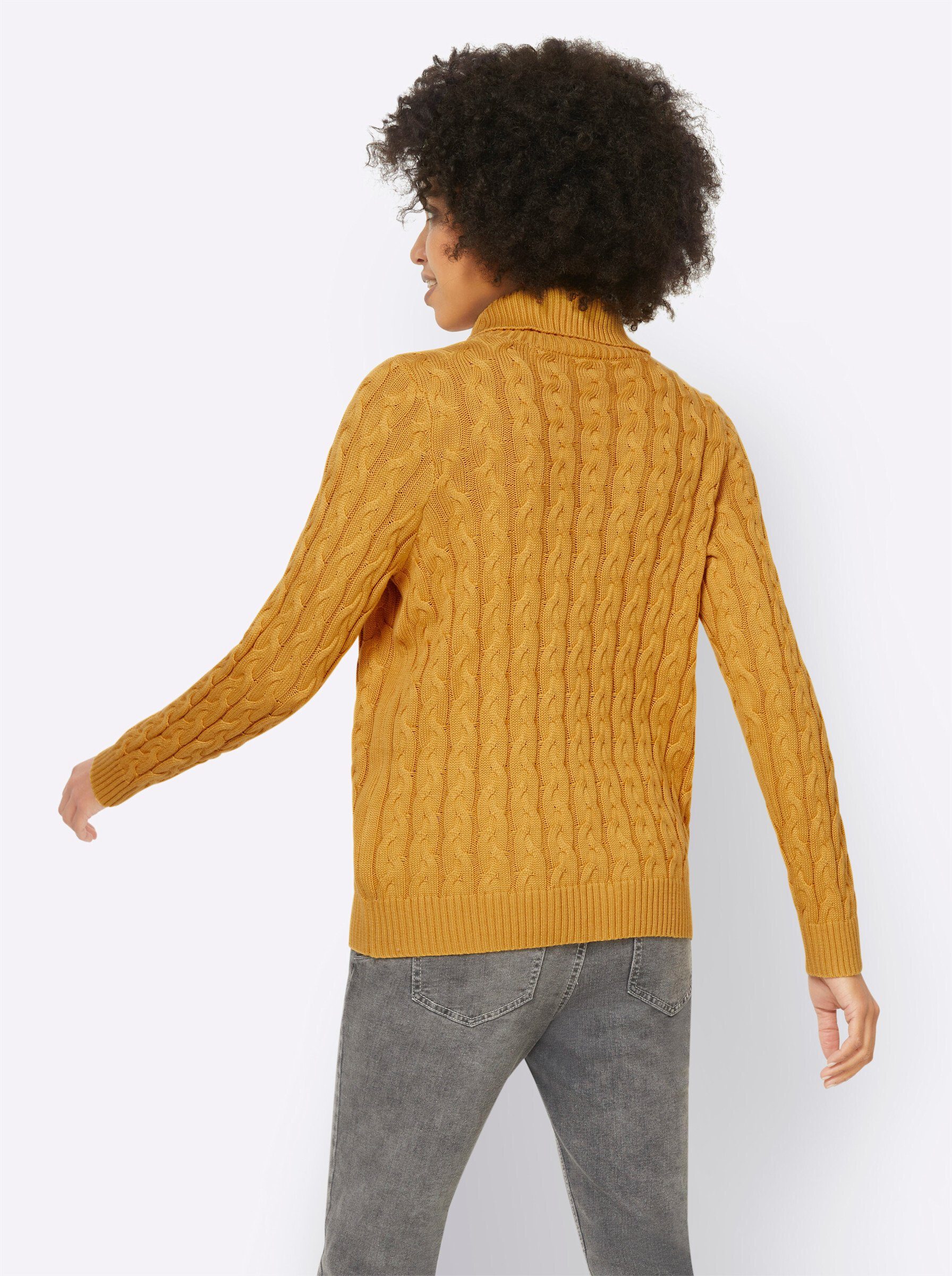 heine Strickpullover ocker