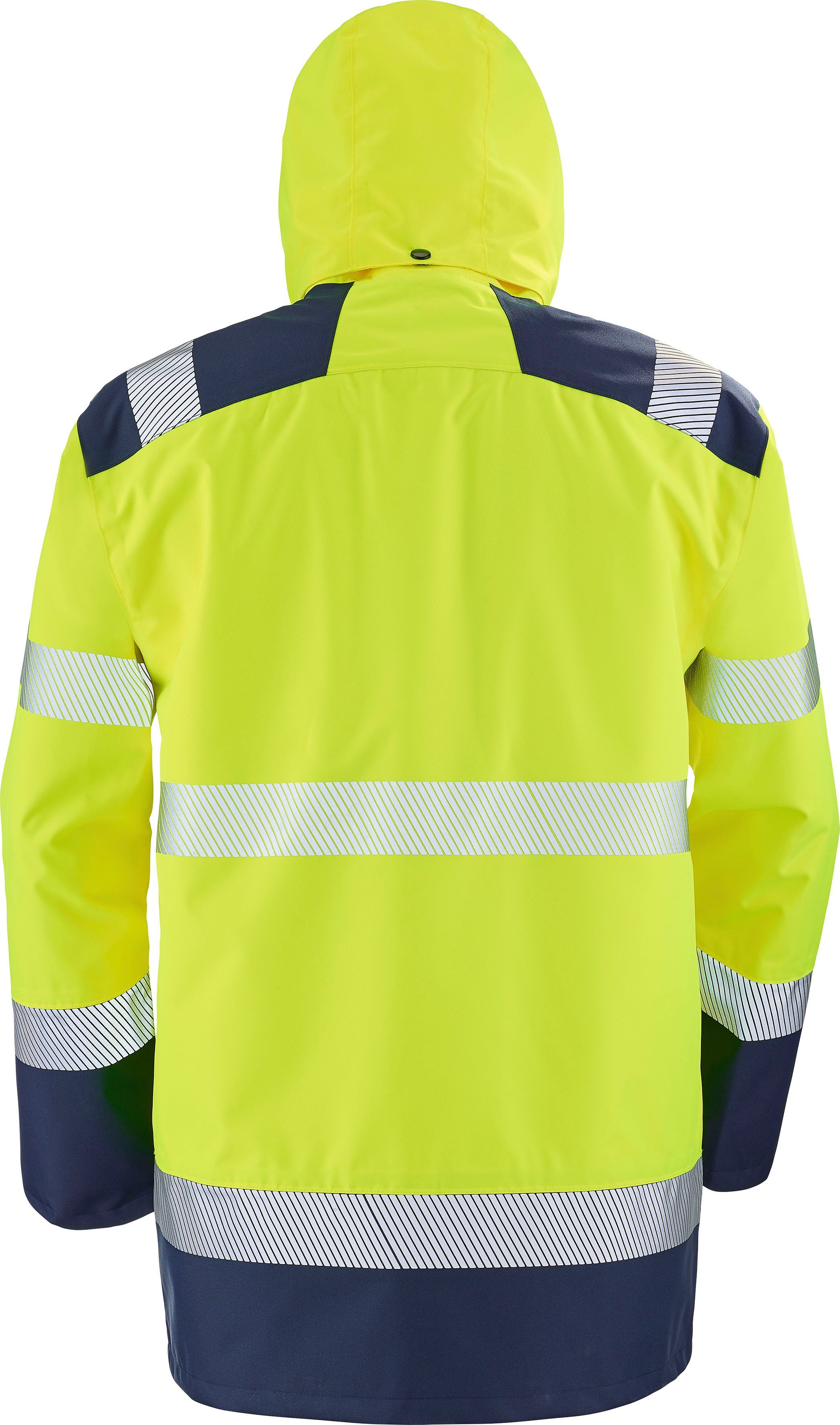 GELB Unisex 3XL, FLUO NAVY Gr. Multifunktional / Warnschutz, 4-in-1-Parka "Matra" 3-in-1-Funktionsjacke S- Cepovett