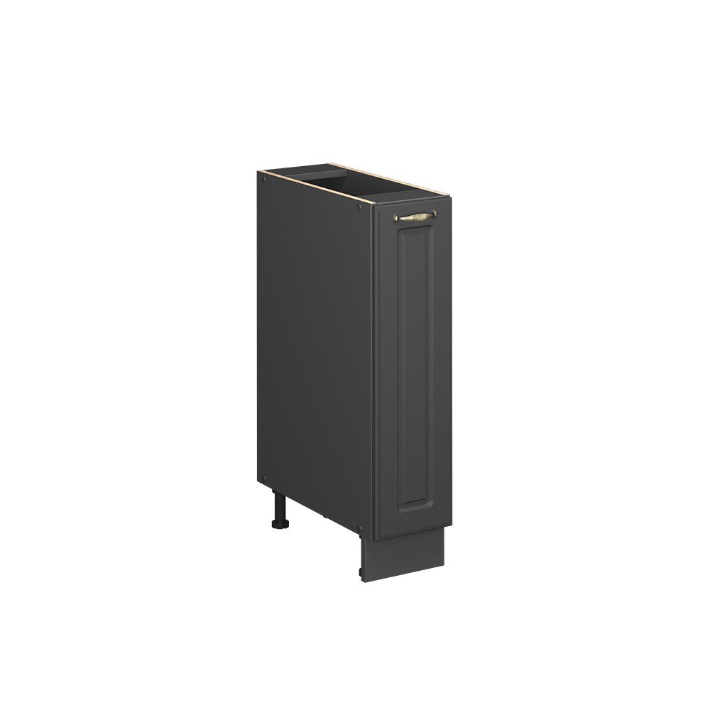 Vicco Apothekerschrank Fame-Line, Anthrazit-Gold Landhaus/Anthrazit, 20 cm ohne Arbeitsplatte (1-St)