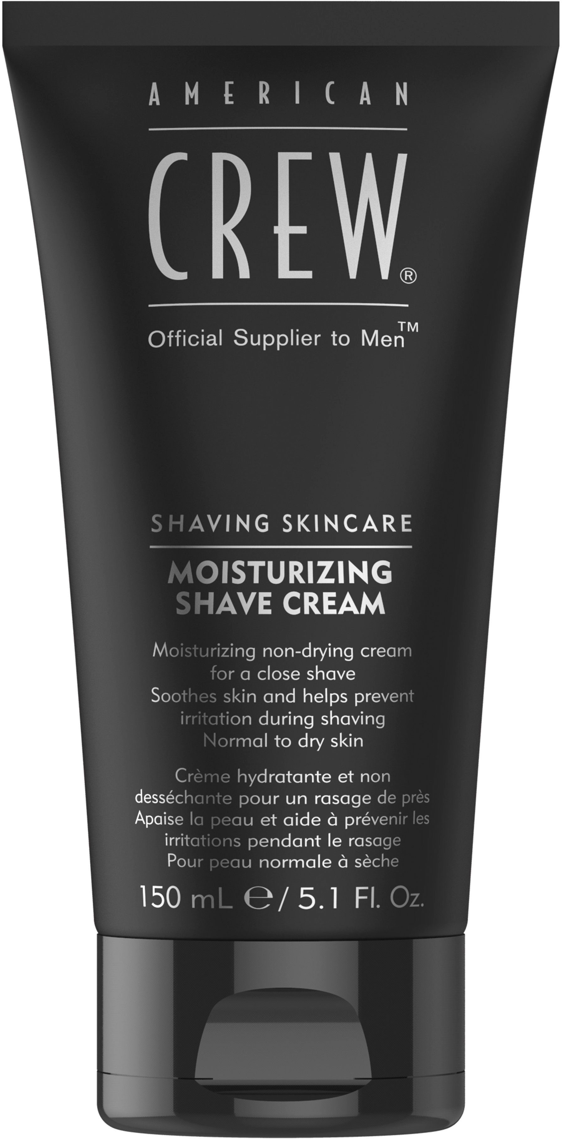 American Crew Rasiercreme MOISTURIZING SHAVE CREME, Nicht-schäumende Formel schützt und pflegt normale und trockene Haut.