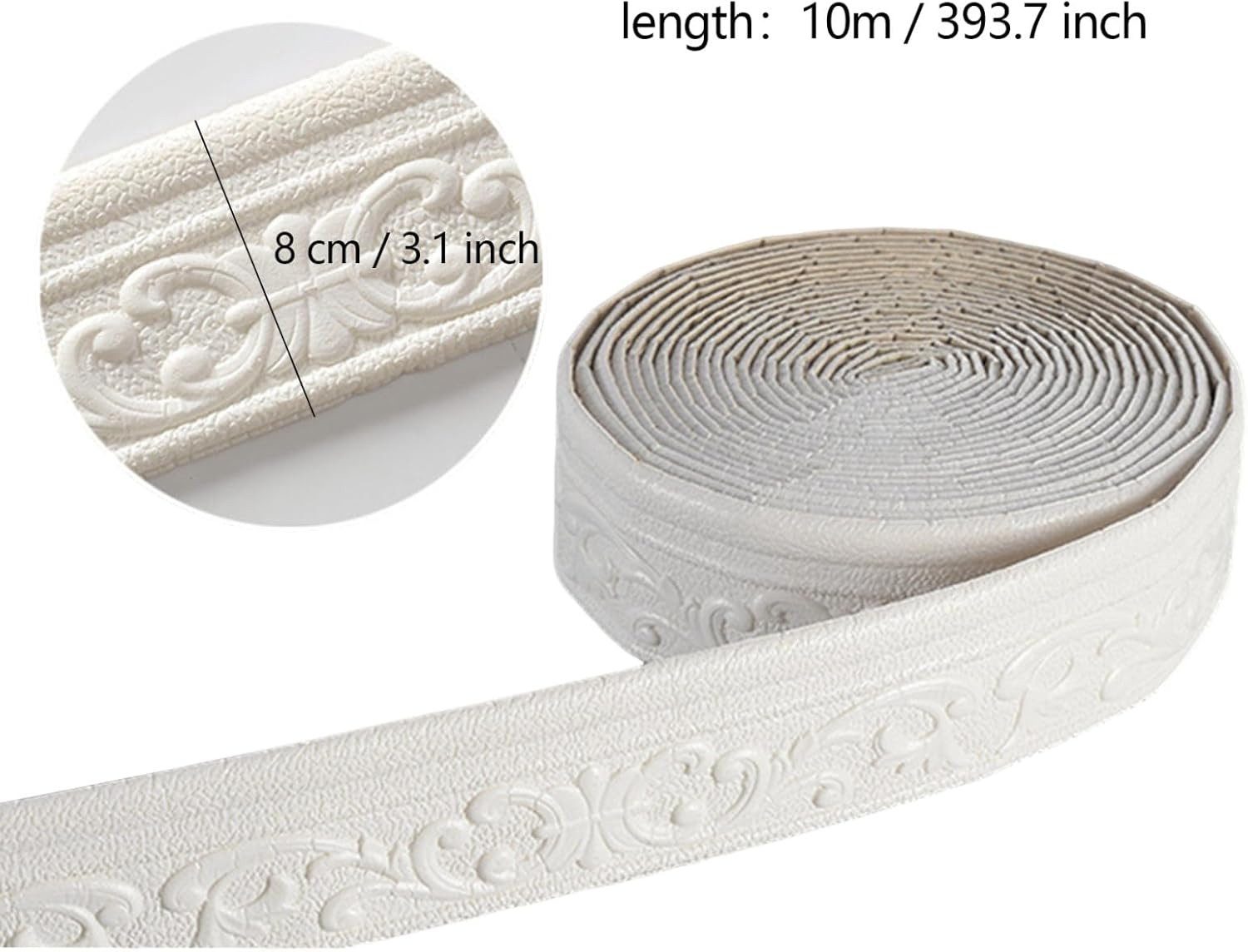 Kaket Bordüre 3D Stuckleisten Wand, Zierleisten günstig online kaufen