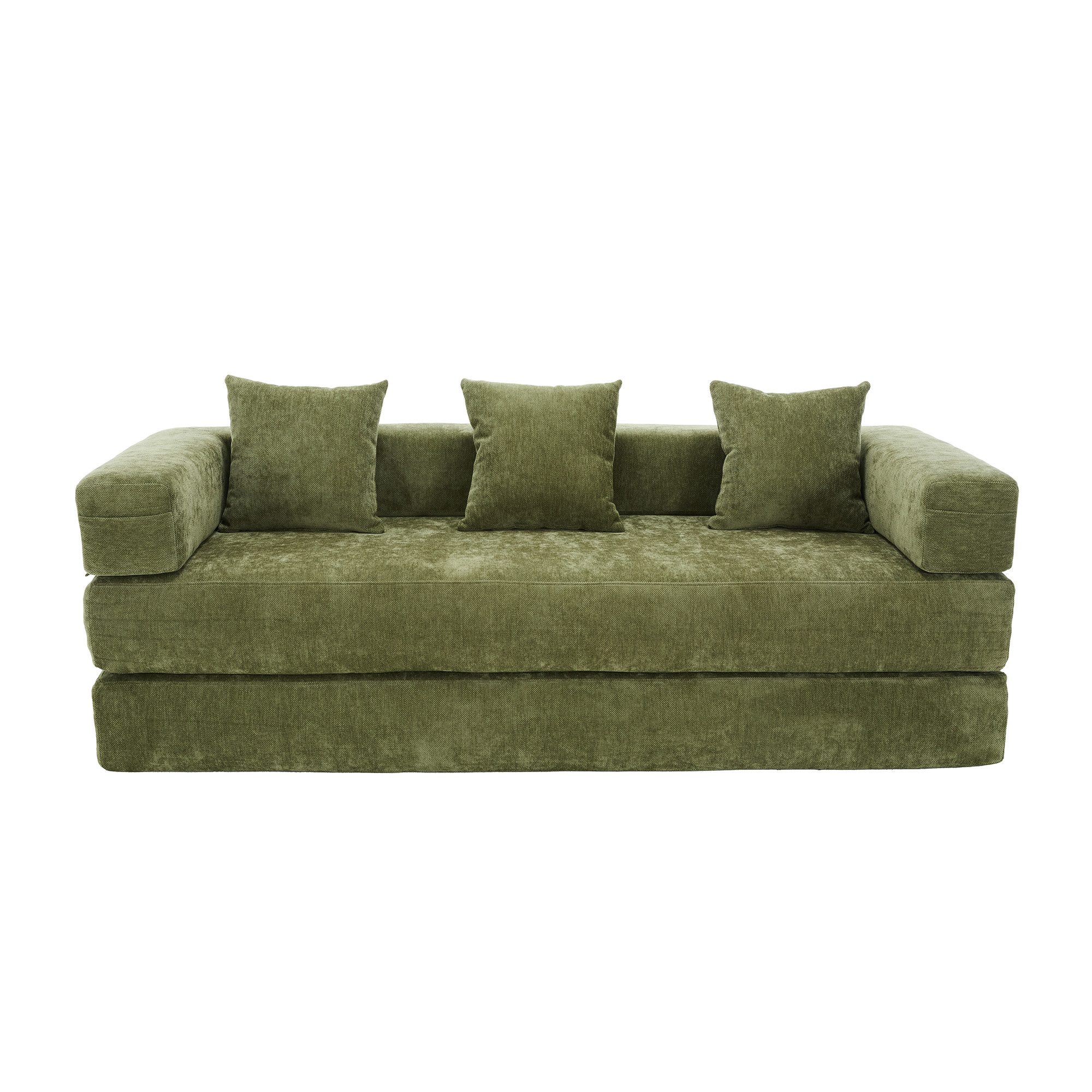 LVHOM Loungesofa 3 Sitzer Sofa mit Schlaffunktion, Formveränderung, mit Sei günstig online kaufen