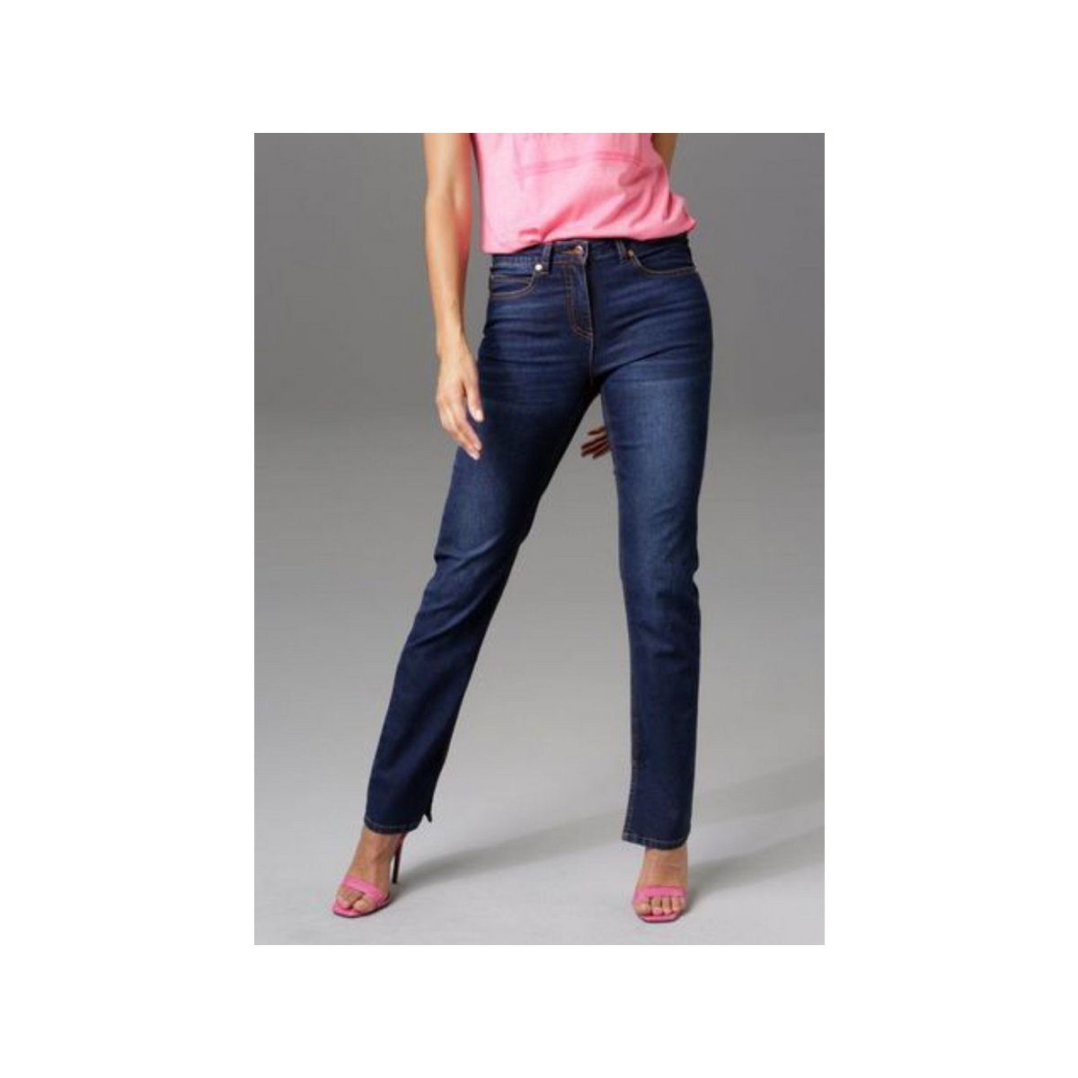 blau (1-tlg) Aniston 5-Pocket-Jeans BAUR by