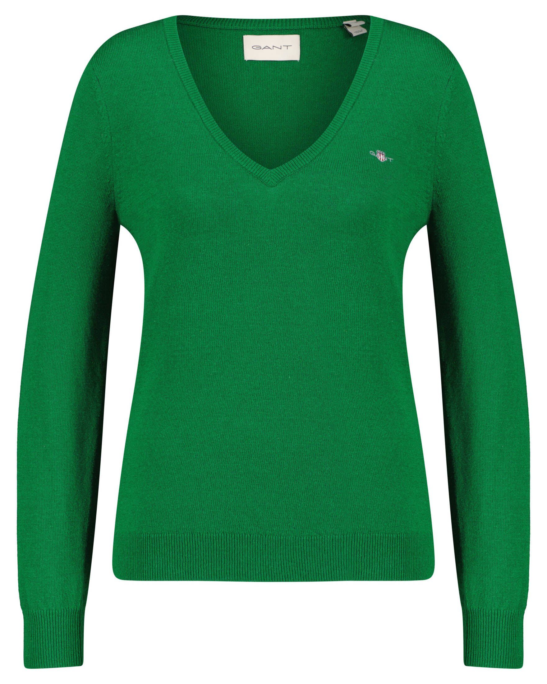 Gant Strickpullover Damen Pullover (1-tlg) grün (43)