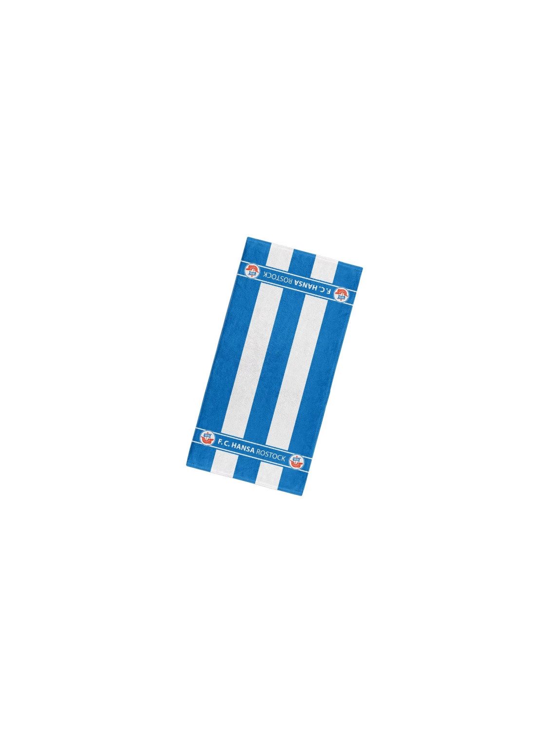 FC Hansa Rostock Handtuch Hansa Rostock Handtuch Blockstreifen 50x100cm
