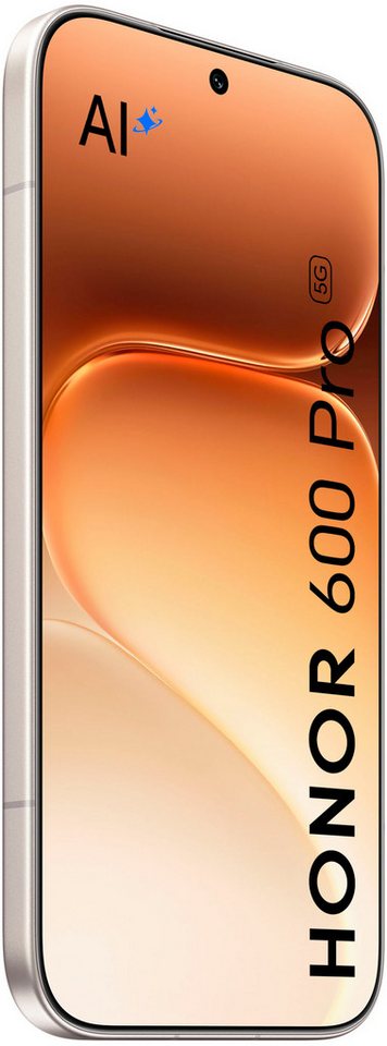 Honor 600 Pro 12+512GB Smartphone (16,69 cm/6,57 Zoll, 512 GB Speicherplatz, 200 MP Kamera) goldfarben
