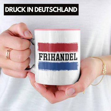 Trendation Tasse Frikandel Tasse Geschenk Holländer Geschenkidee Holland Flagge Hollan