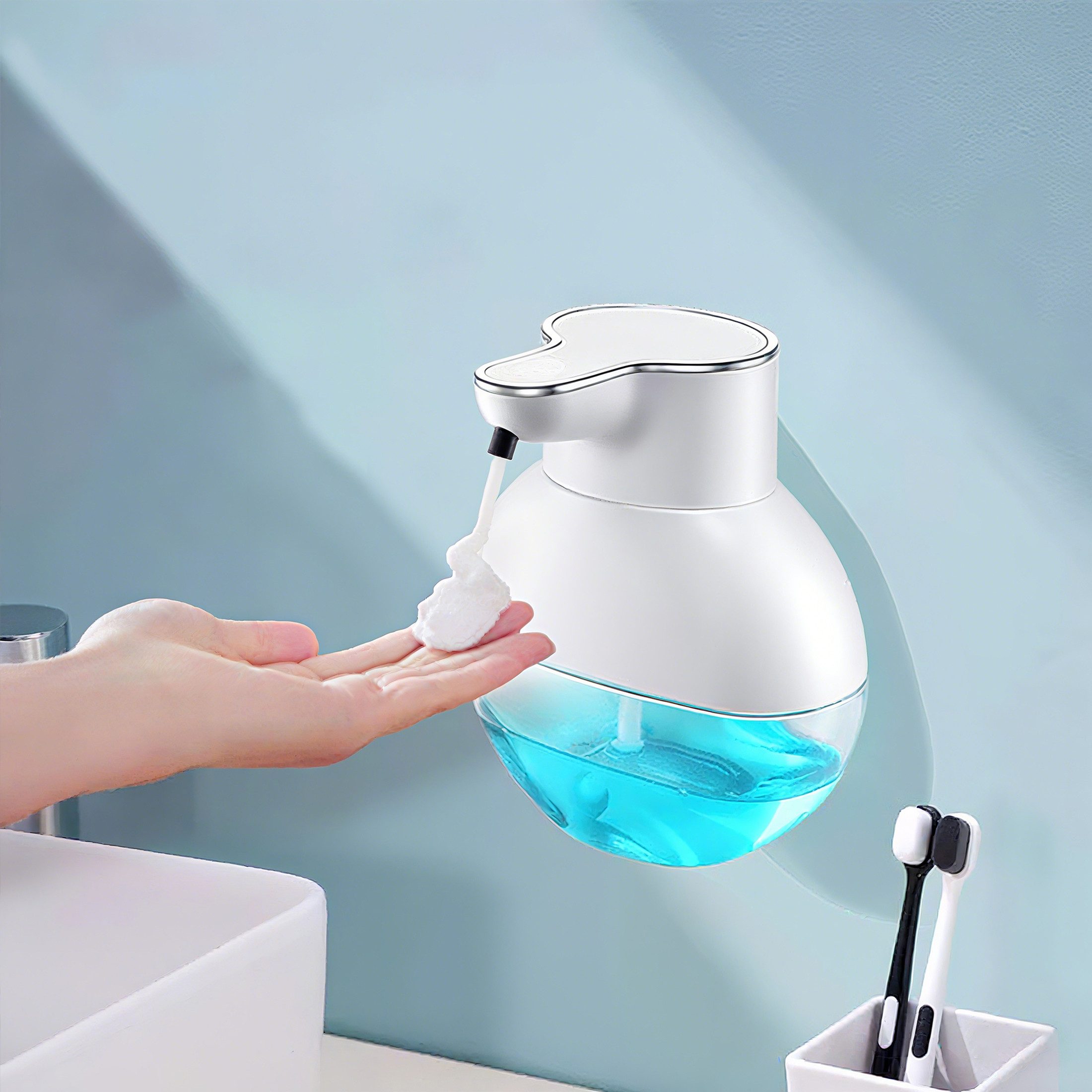 YINDN Seifenspender 400ml, wandmontierter Seifenspender, automatischer günstig online kaufen