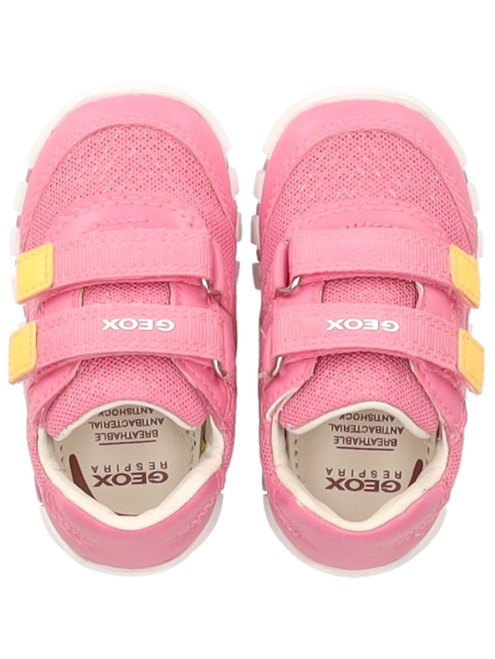 Geox Halbschuhe Lederimitat/Mesh . Klettschuh