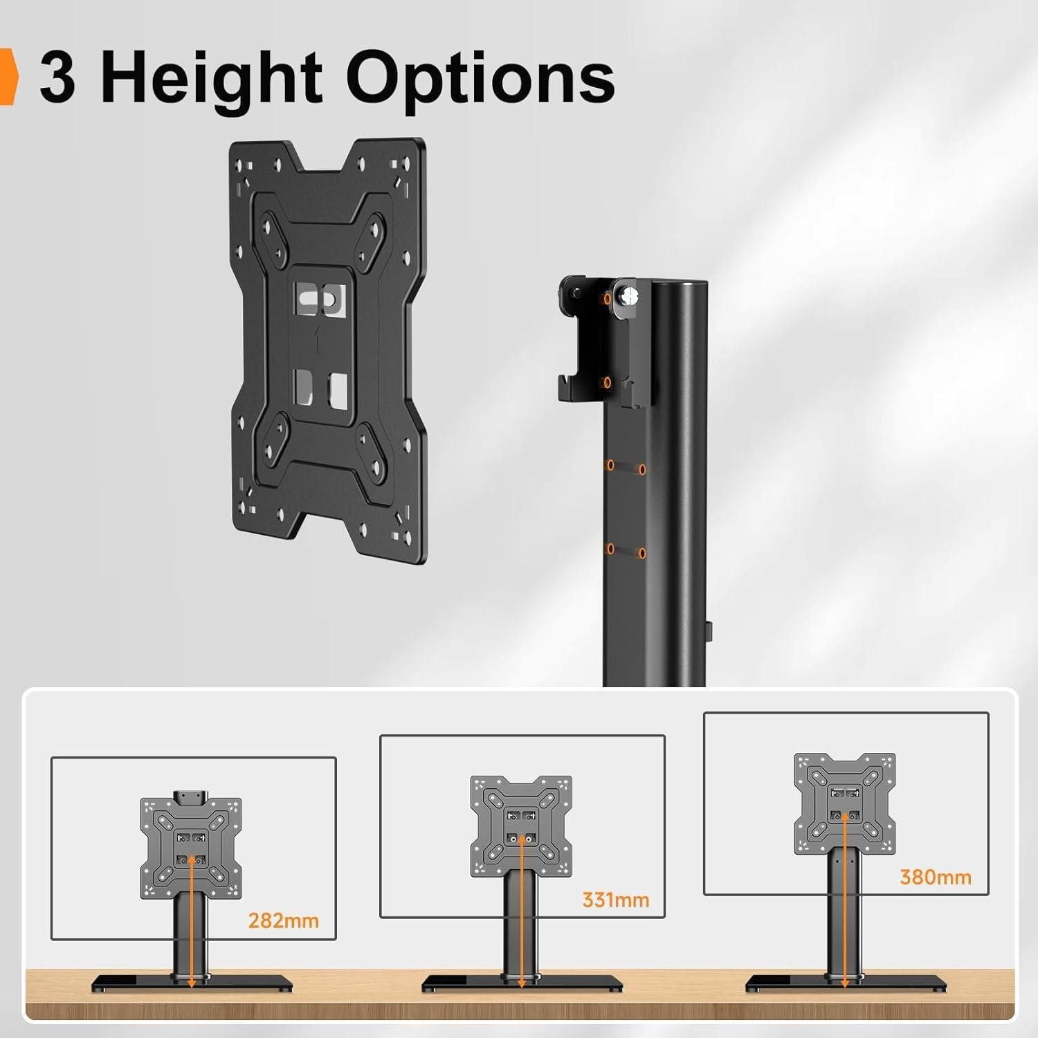 LuxusKollektion TV-Ständer Universal TV Standfuss 17-43 Zoll Monitor Ständer 3-stufig – Bild 2 von 5