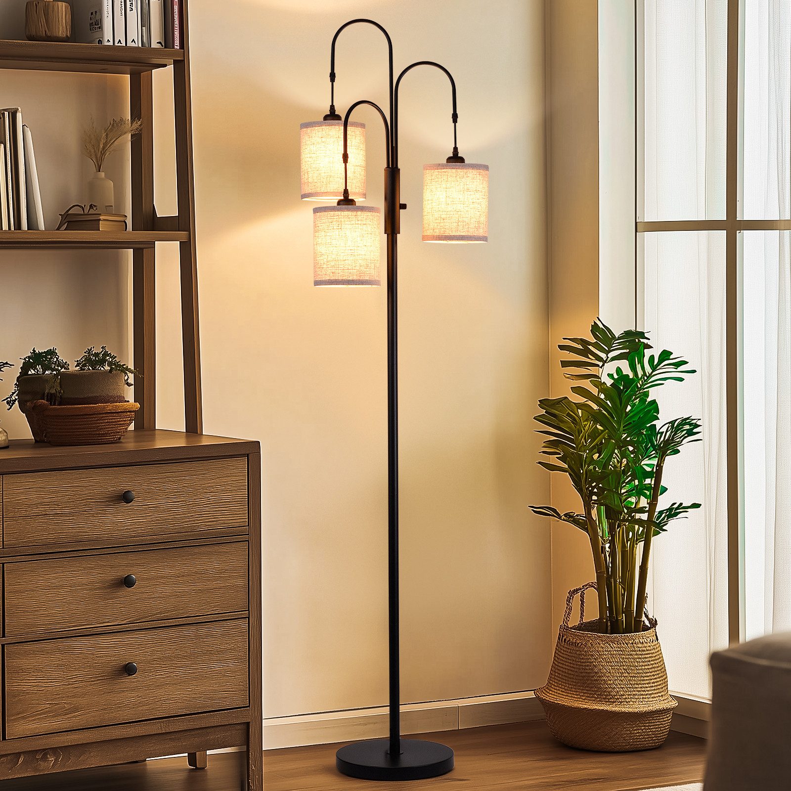 Tukrool Stehlampe Stehleuchte verstellbare Bogen Stehlampe70"hoch günstig online kaufen