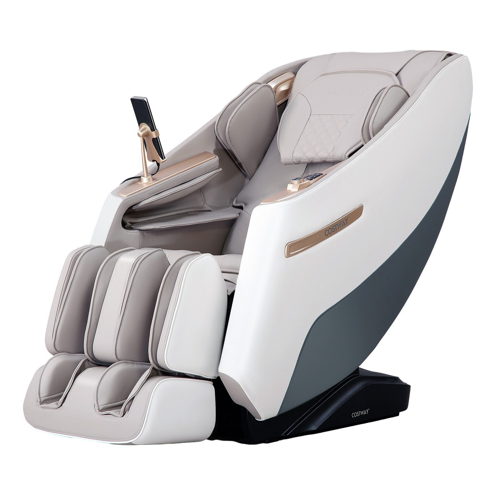 COSTWAY Massagesessel mit Wärme-&Liegefunktion, Bluetooth Zero Gravity günstig online kaufen