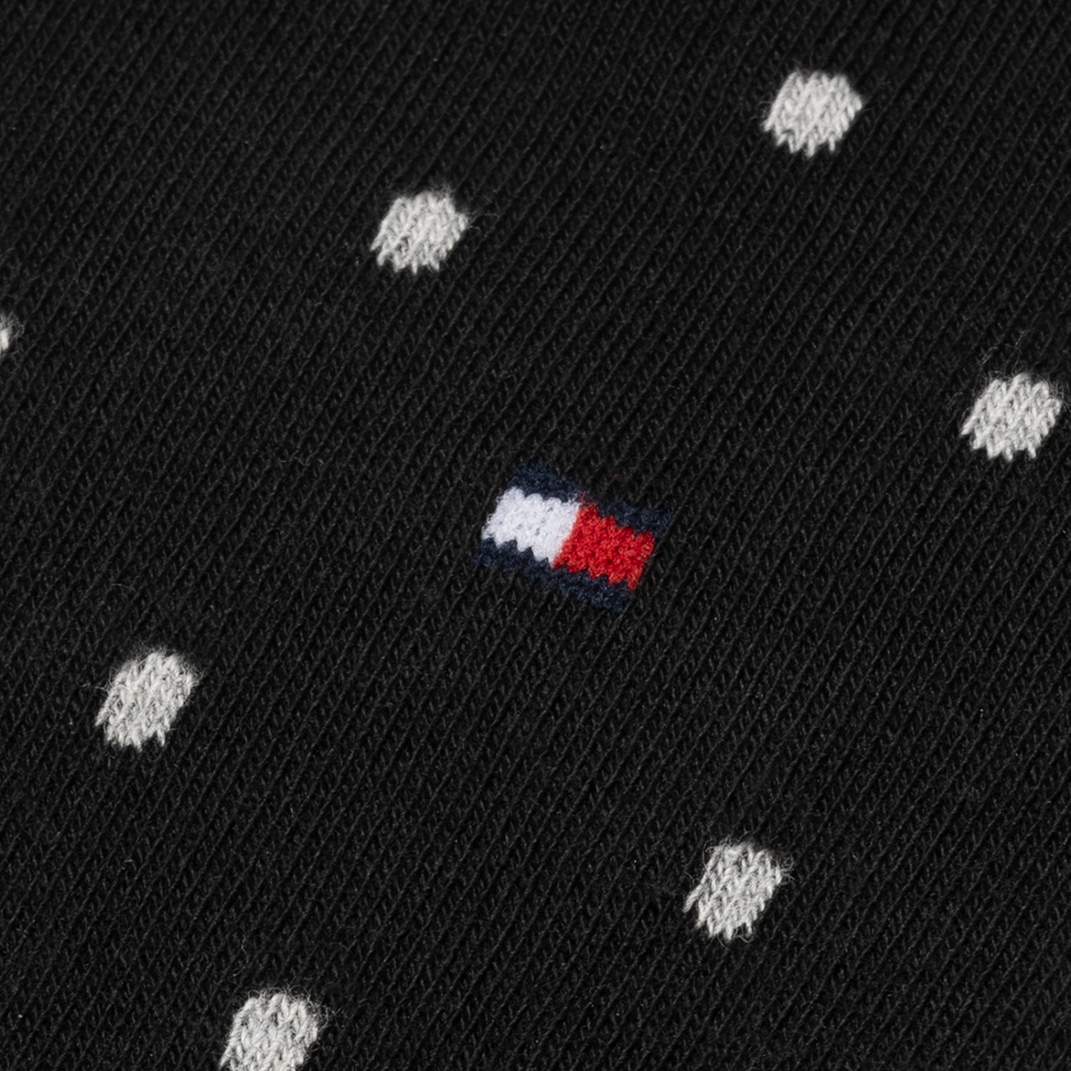 Tommy Hilfiger Socken TH WOMEN SOCK DOT 2P (2-Paar, 2 Paar) mit feinem Rippenbündchen und Logostickerei