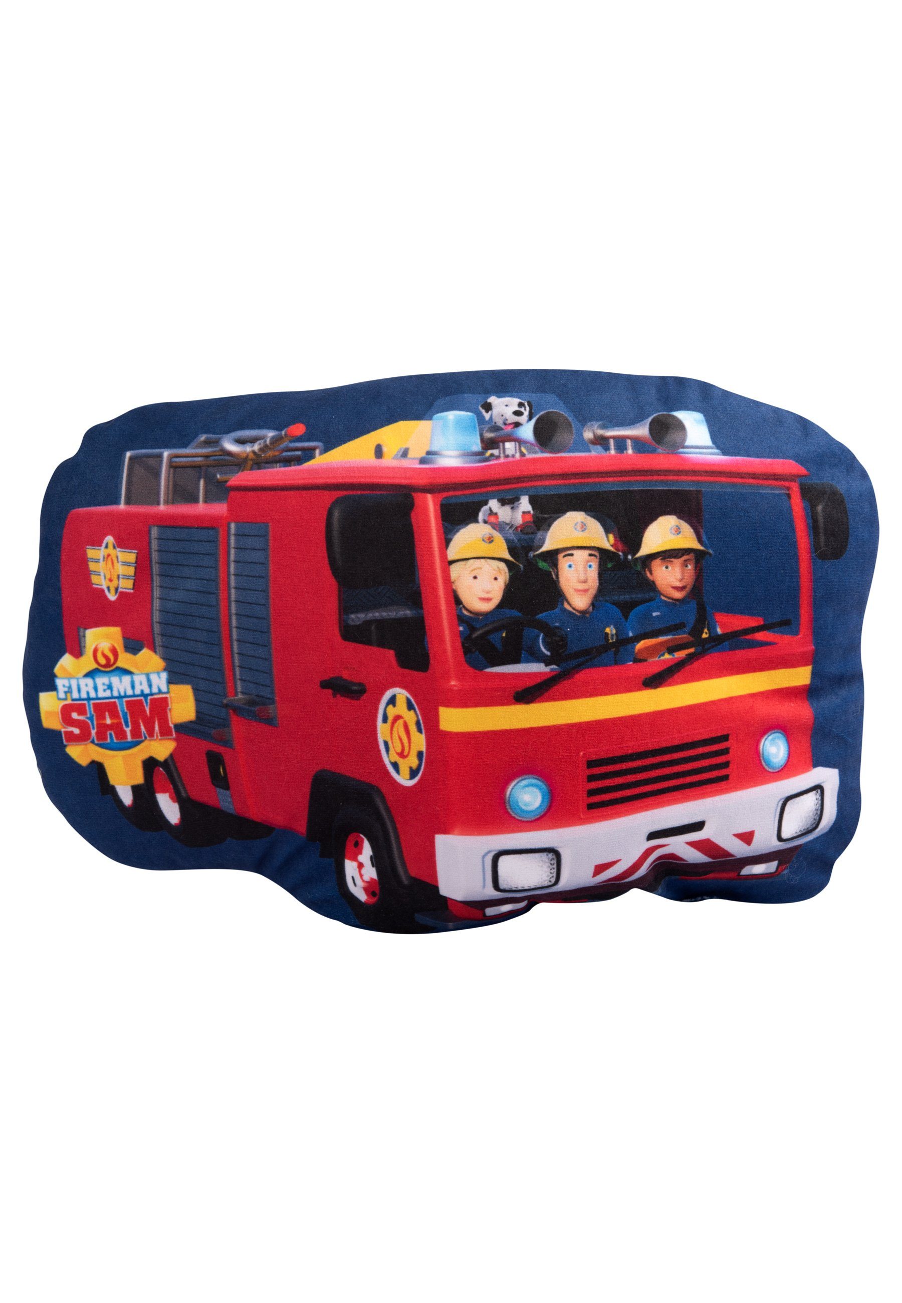 United Labels® Декоративные подушки Feuerwehrmann Sam - Feuerwehr Einsatzwagen - Formkissen