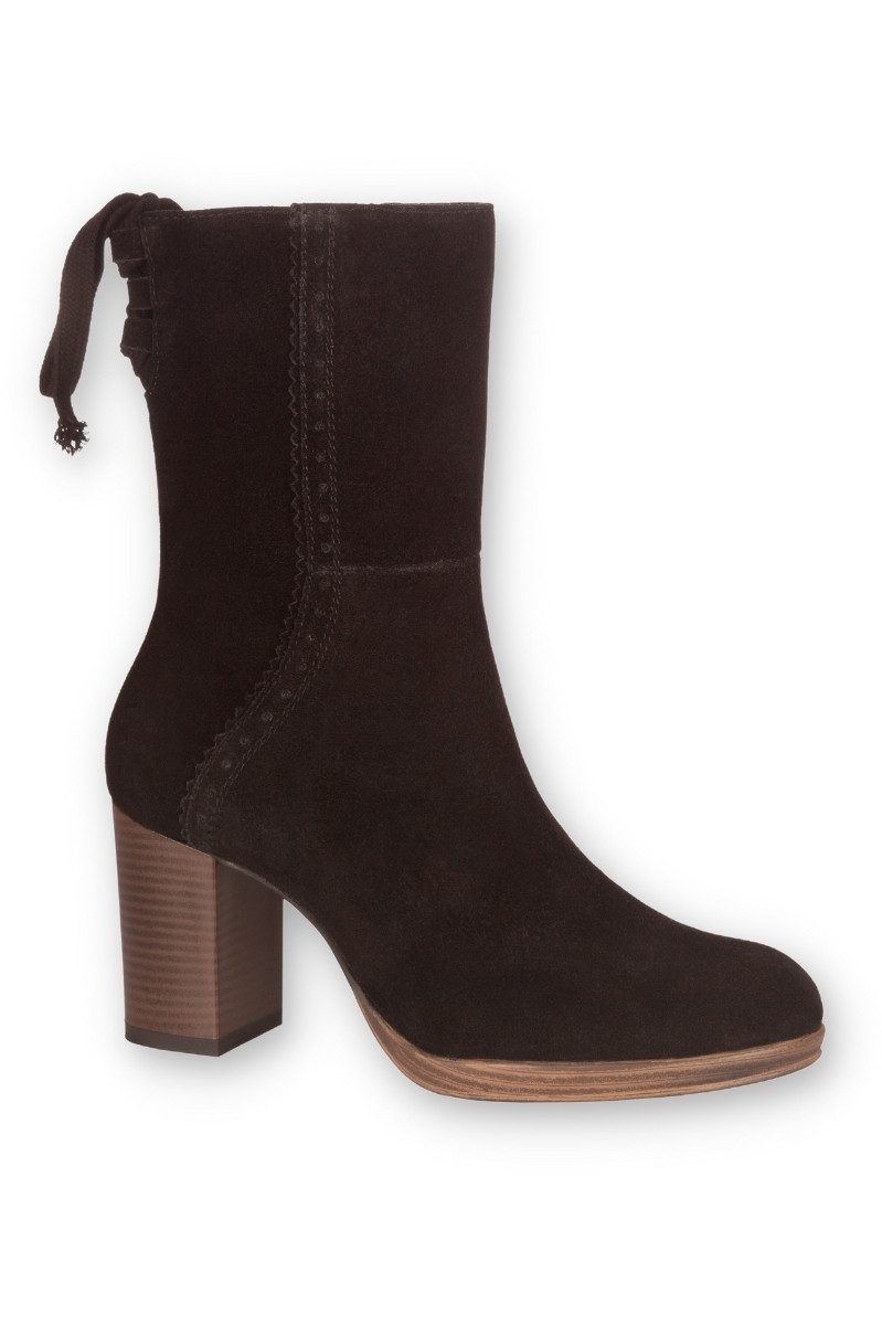 Trachtenstiefel Damen - LEANDRA - schwarz Stiefelette
