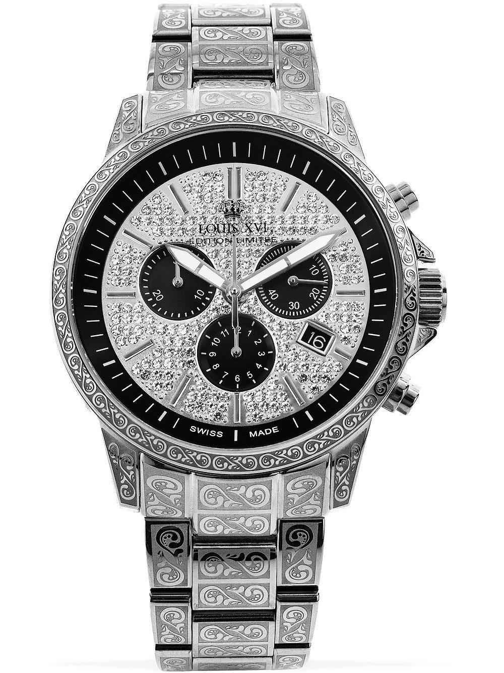 Quarzuhr Louis XVI LXVI1088 Palais Royale Chronograph Herrenuhr 43mm 5ATM Louis XVI LXVI1088 Palais Royale Chronograph Herrenuhr 43mm 5ATM