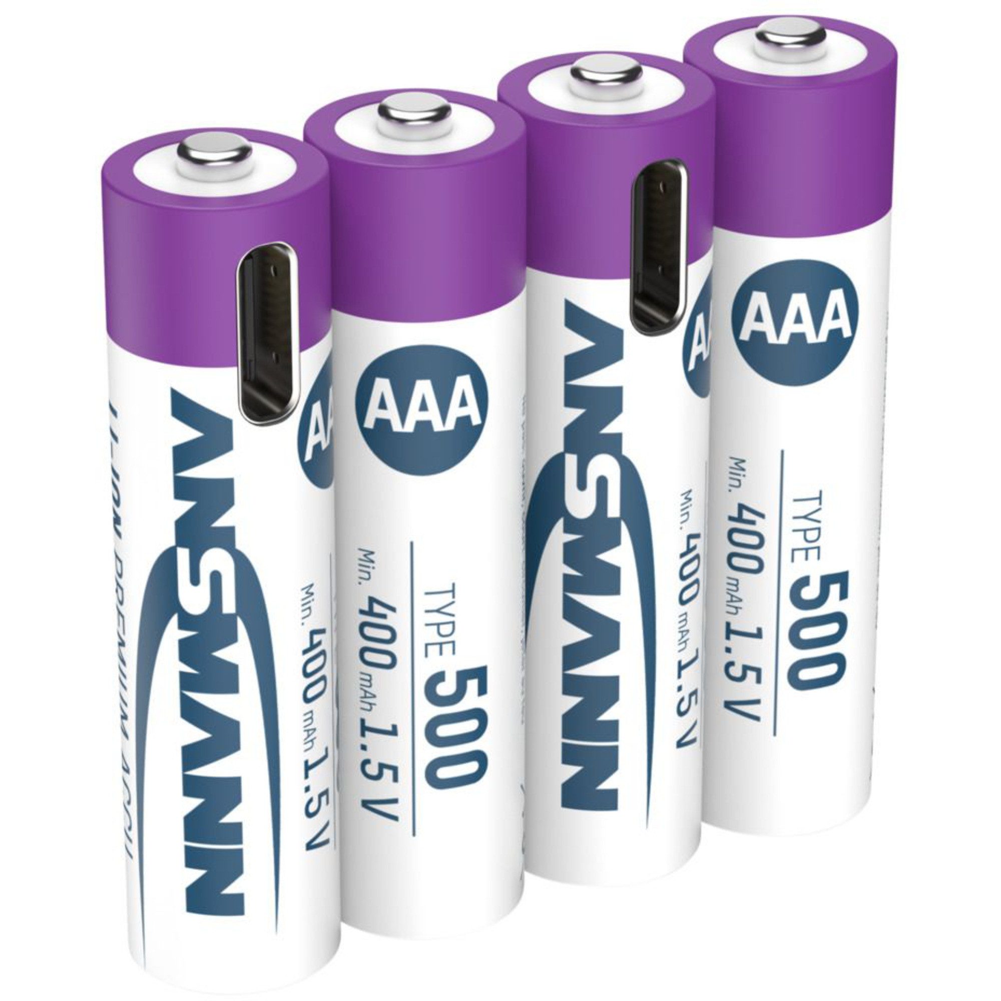 ANSMANN AG Ansmann Li-Ion Akku Micro AAA Typ 500 (min. 400 Akku (1,5 V V)