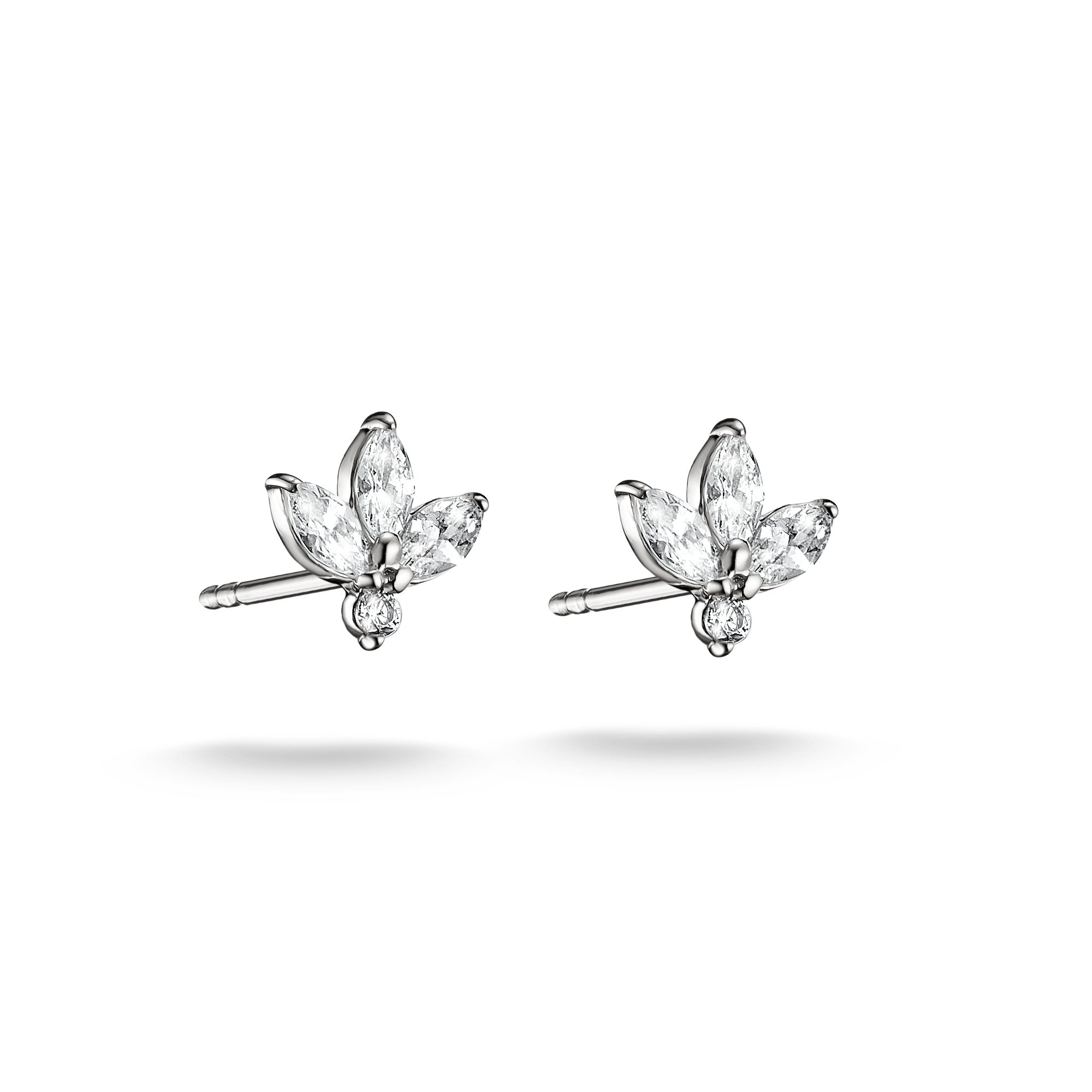 THOMAS SABO Paar Ohrstecker Blüten-Optik, mit Zirkonia (synth)