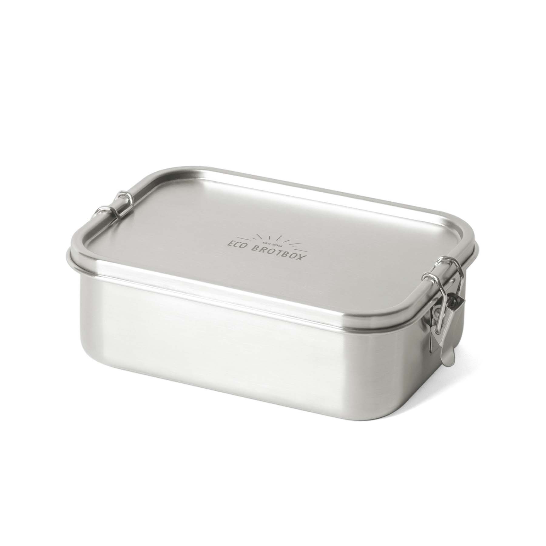 ECO Brotbox Lunchbox Bento Classic+, Edelstahl, auslaufsicher, spülmaschinengeeignet, plastikfrei