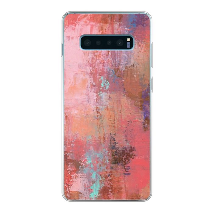 MuchoWow Handyhülle Ölgemälde mehrfarbig Phone Case Handyhülle Samsung Galaxy S10 Lite Silikon Schutzhülle