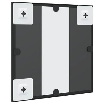 vidaXL Spiegel Wandspiegel Schwarz 30x30 cm Quadratisch Eisen (1-St)