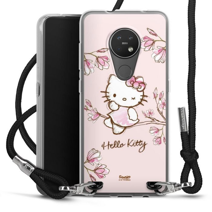 DeinDesign Handyhülle Hello Kitty Fanartikel Hanami Hello Kitty - Magnolia Nokia 6.2 Handykette Hülle mit Band Case zum Umhängen Cover mit Kette
