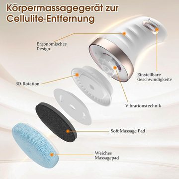 Gontence Massagegerät Anti Cellulite Massagegerät,Lipödem Massagegerät Mit 3 Waschbare Pads, 1-tlg.