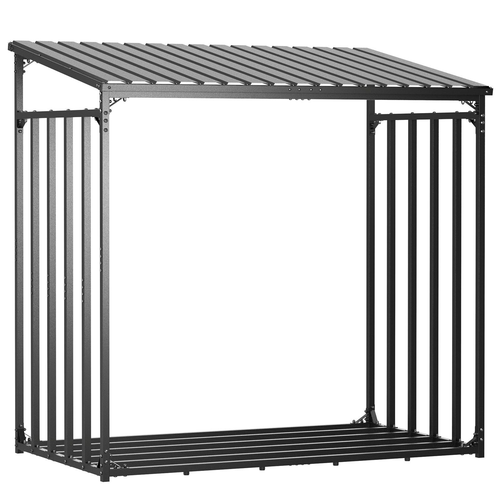 RAMROXX Kaminholzregal Außen XXXL 186x105x185cm – 3,45m³ mit Dach + Wetters günstig online kaufen