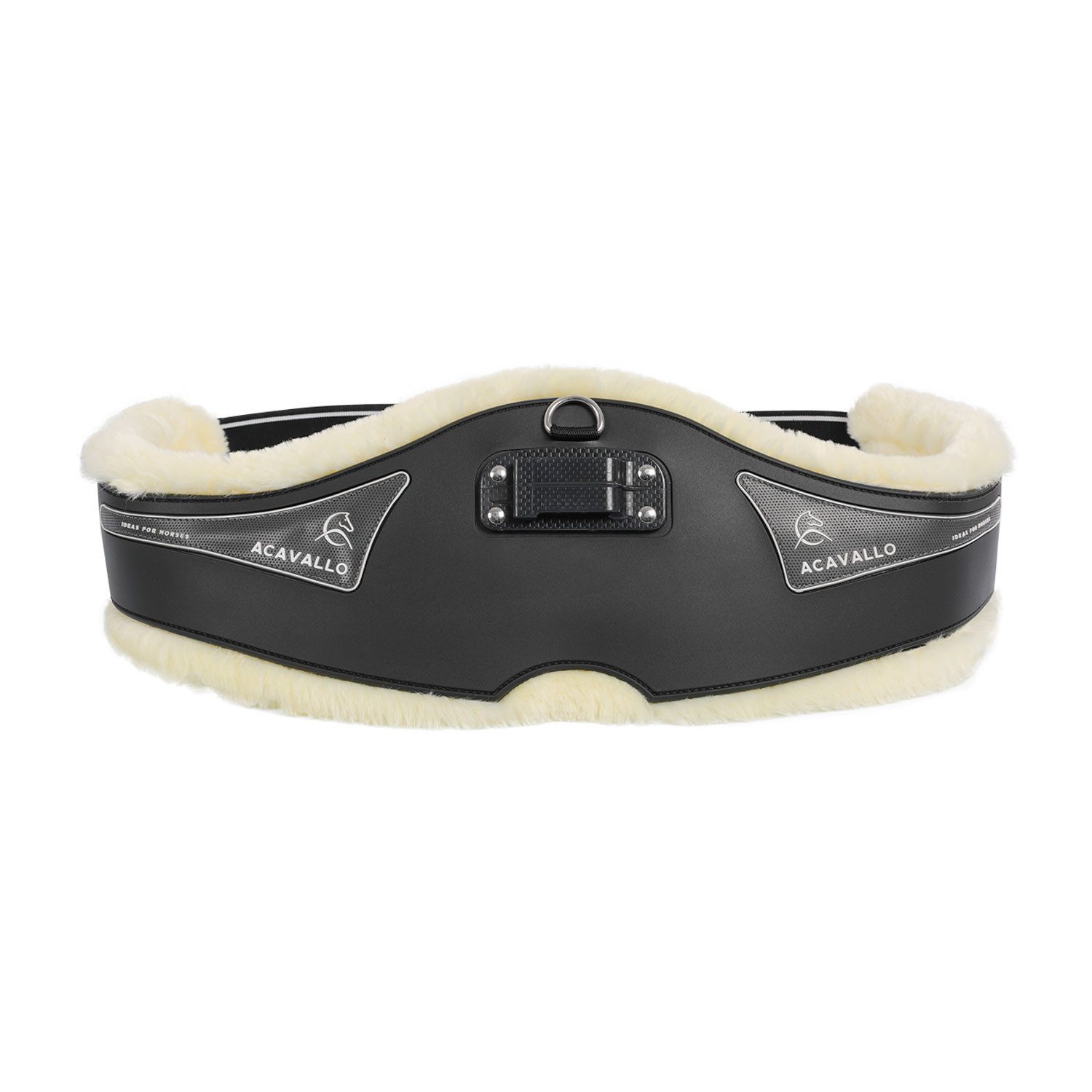 Acavallo Sattelgurte Acavallo Langgurt Anatomic PVC+Gel mit Eco-Wolle