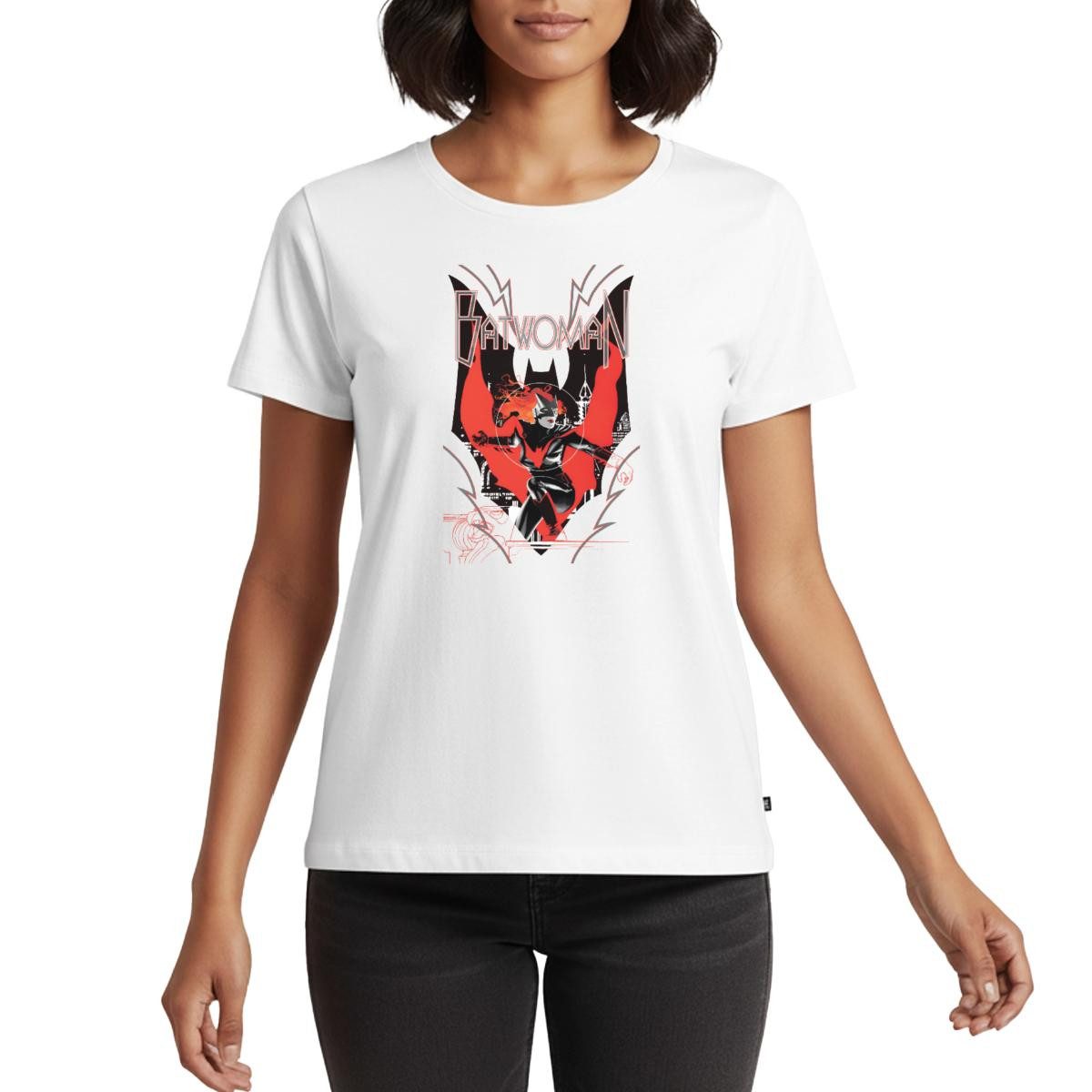 T-Shirt Batwoman in Aktion Emblem Frauen Premium T-Shirt