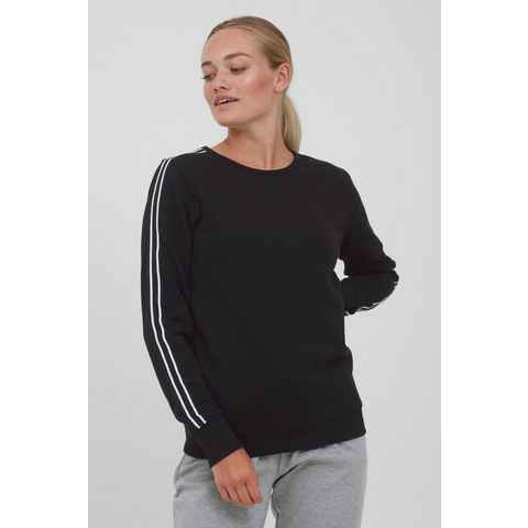 OXMO Sweatshirt OXGabita Sportlicher Sweatpullover mit Galonstreifen