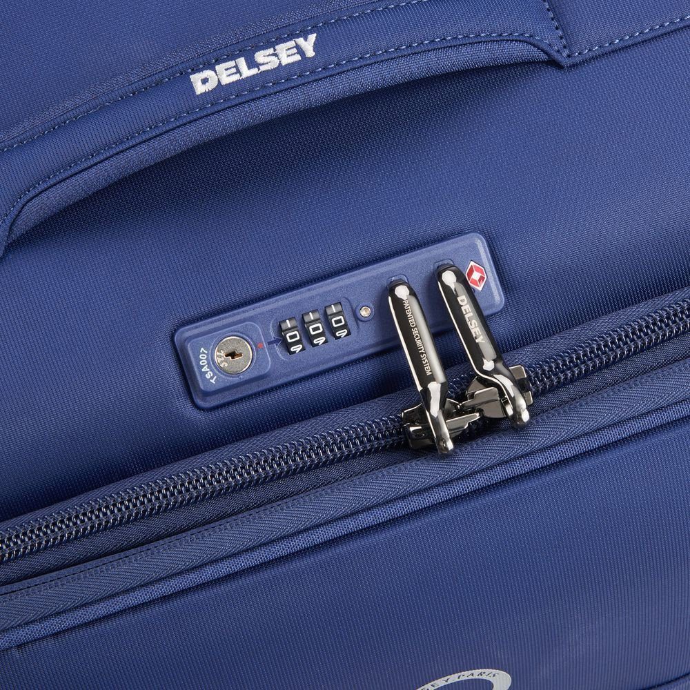 Delsey Trolley, 4 Rollen blau