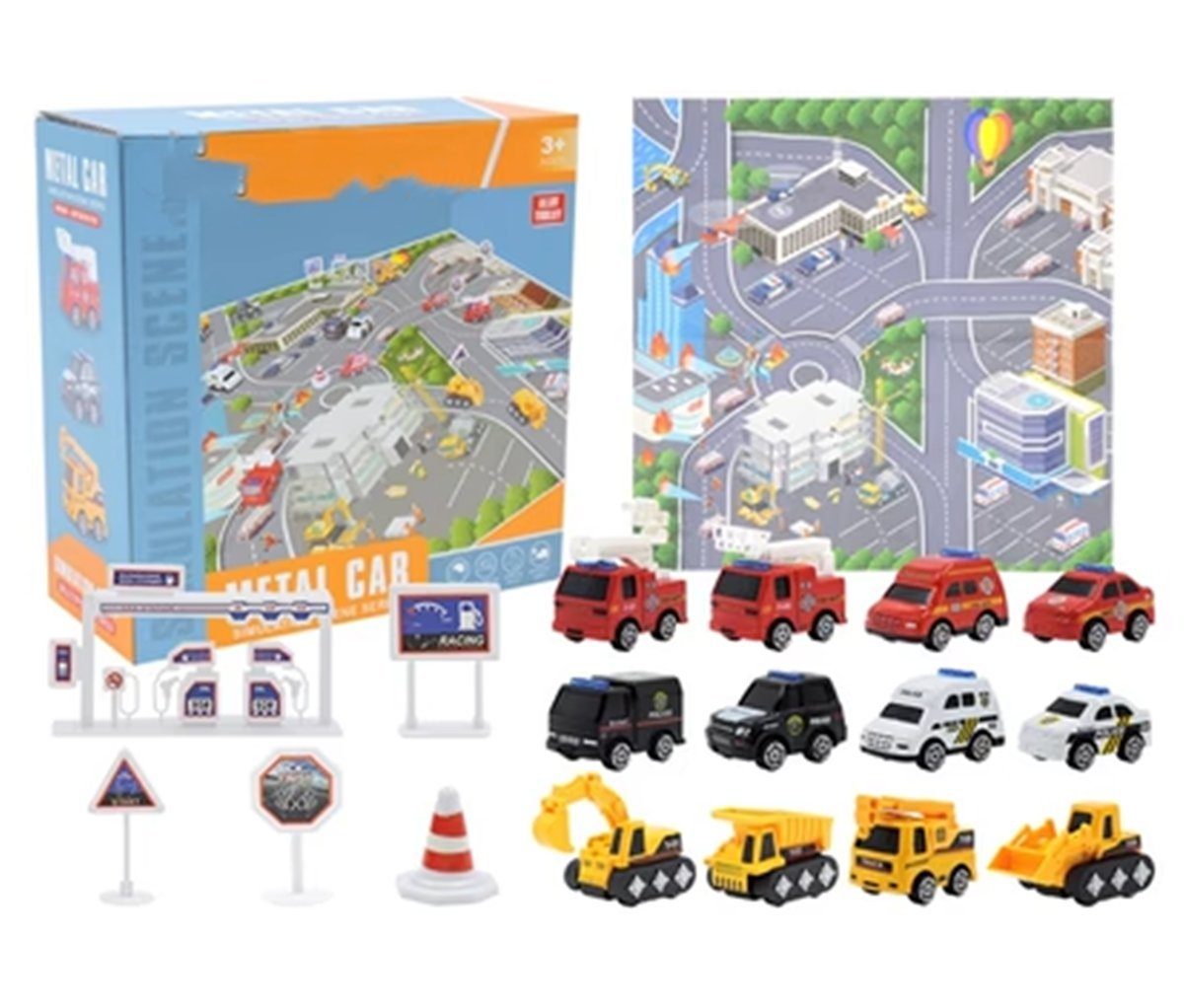 Die Sterne Spielzeug-Adventskalender Weihnachts-Countdown-Kalender, Automodell-Set aus Legierung für Kinder | Spielzeug-Adventskalender