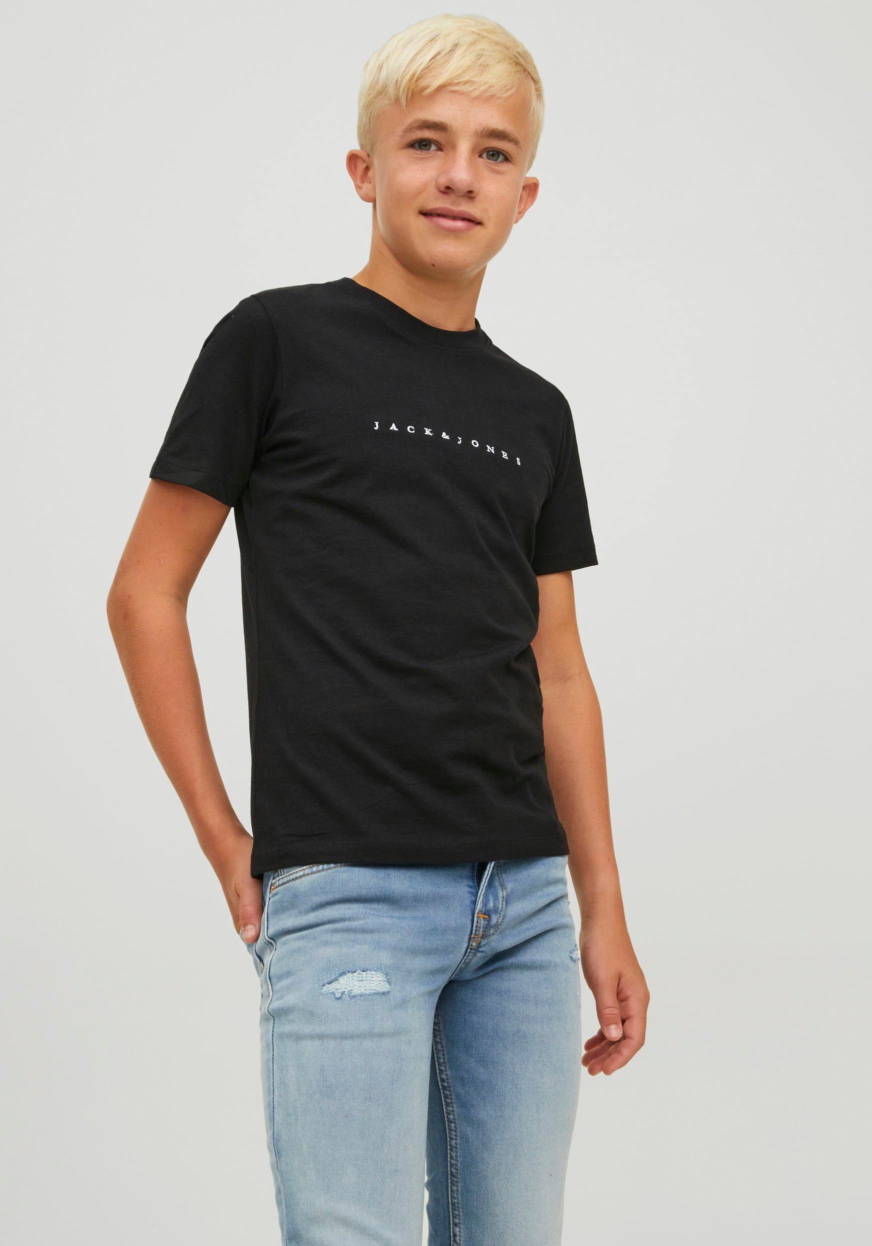 Jack & Jones Junior T-Shirt JORCOPENHAGEN TEE SS CREW NECK NOOS JNR Black Print | T-Shirts