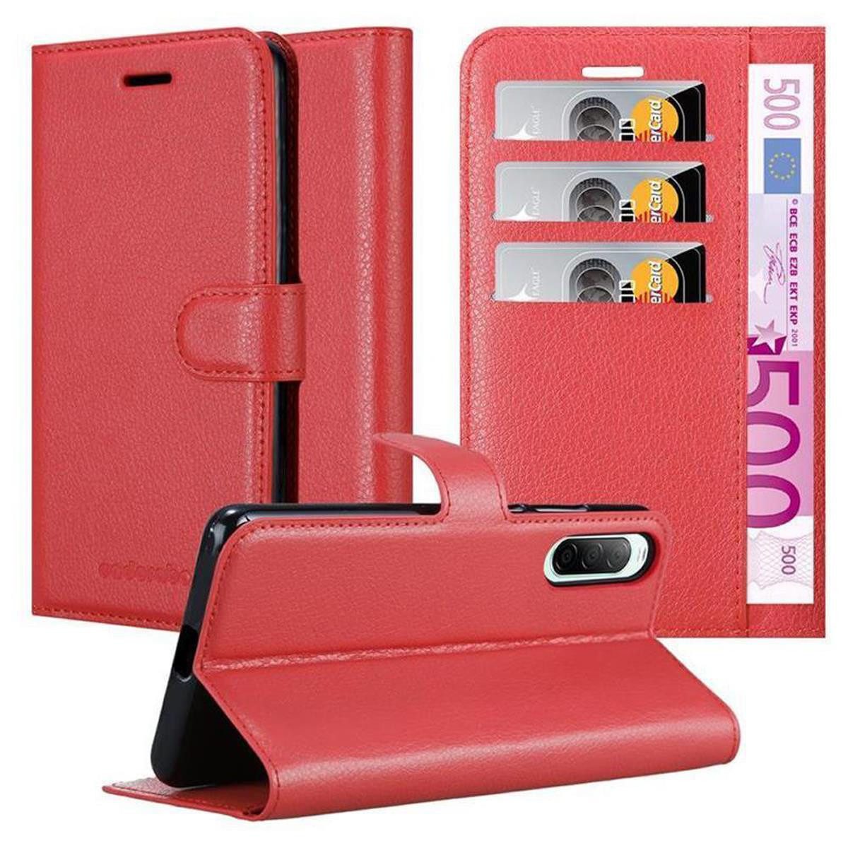 Cadorabo Handyhülle für Sony Xperia 10 II Hülle Sony Xperia 10 II, Hülle Schutzhülle mit Standfunktion, Kartenfach und Magnetverschluss