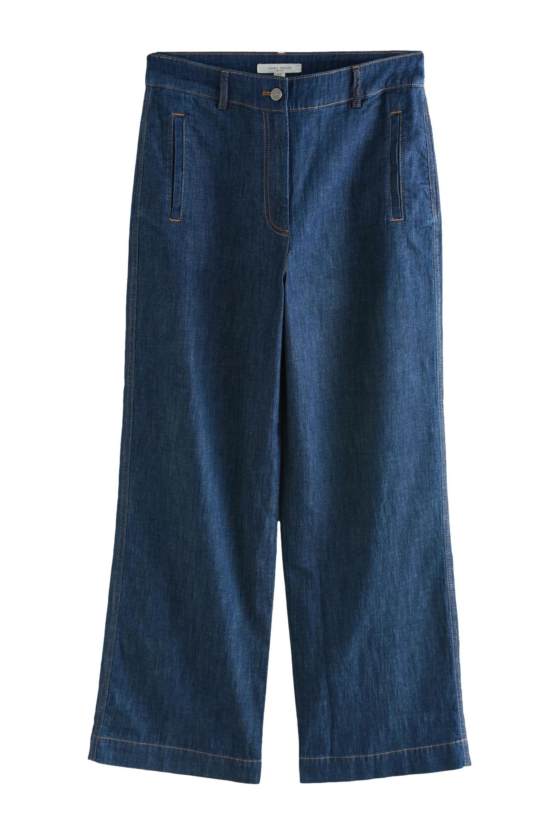 LAURA ASHLEY Weite Jeans Laura Ashley Jeans mit weitem Bein (1-tlg)