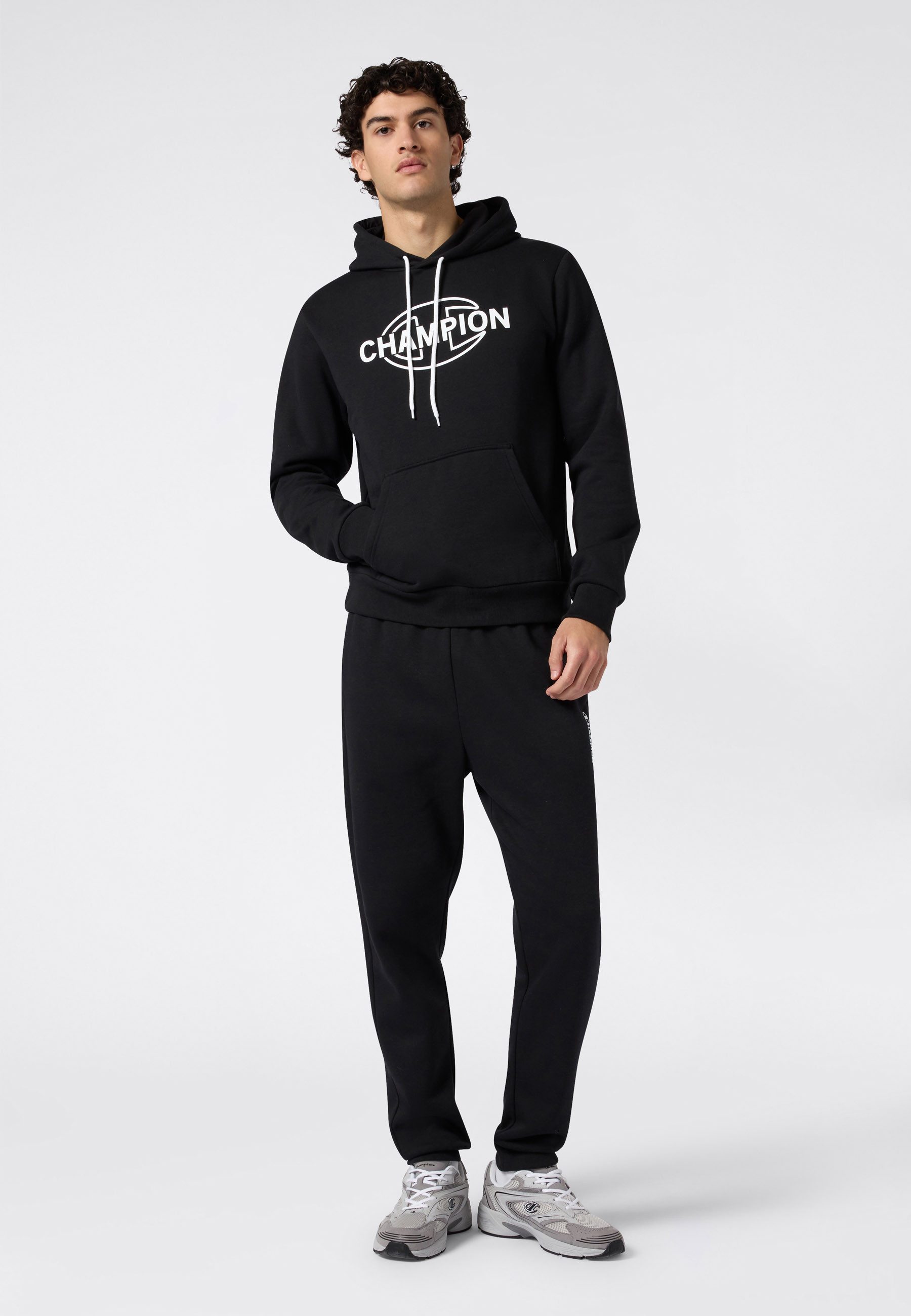Champion Kapuzensweatshirt Graphic Hoodie mit Kapuze, aus Baumwolle und Polyester, in den Größen S bis XXL