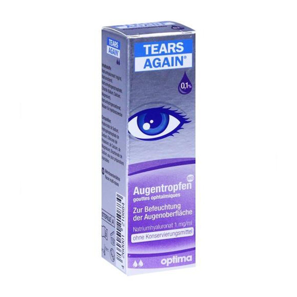 OPTIMA Pharmazeutische GmbH Augenpflege-Set TEARS Again MD Augentropfen 10 ml