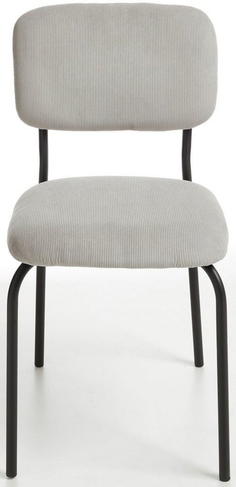 Home affaire Esszimmerstuhl (Set, 2 St), moderner Stuhl mit Cordbezug im 2-er  Set