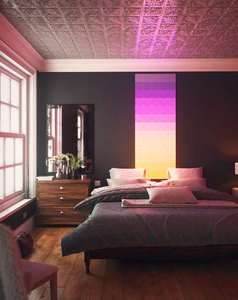 integriert, fest Farbwechsler LED LED Canvas, Panel nanoleaf Dimmfunktion,