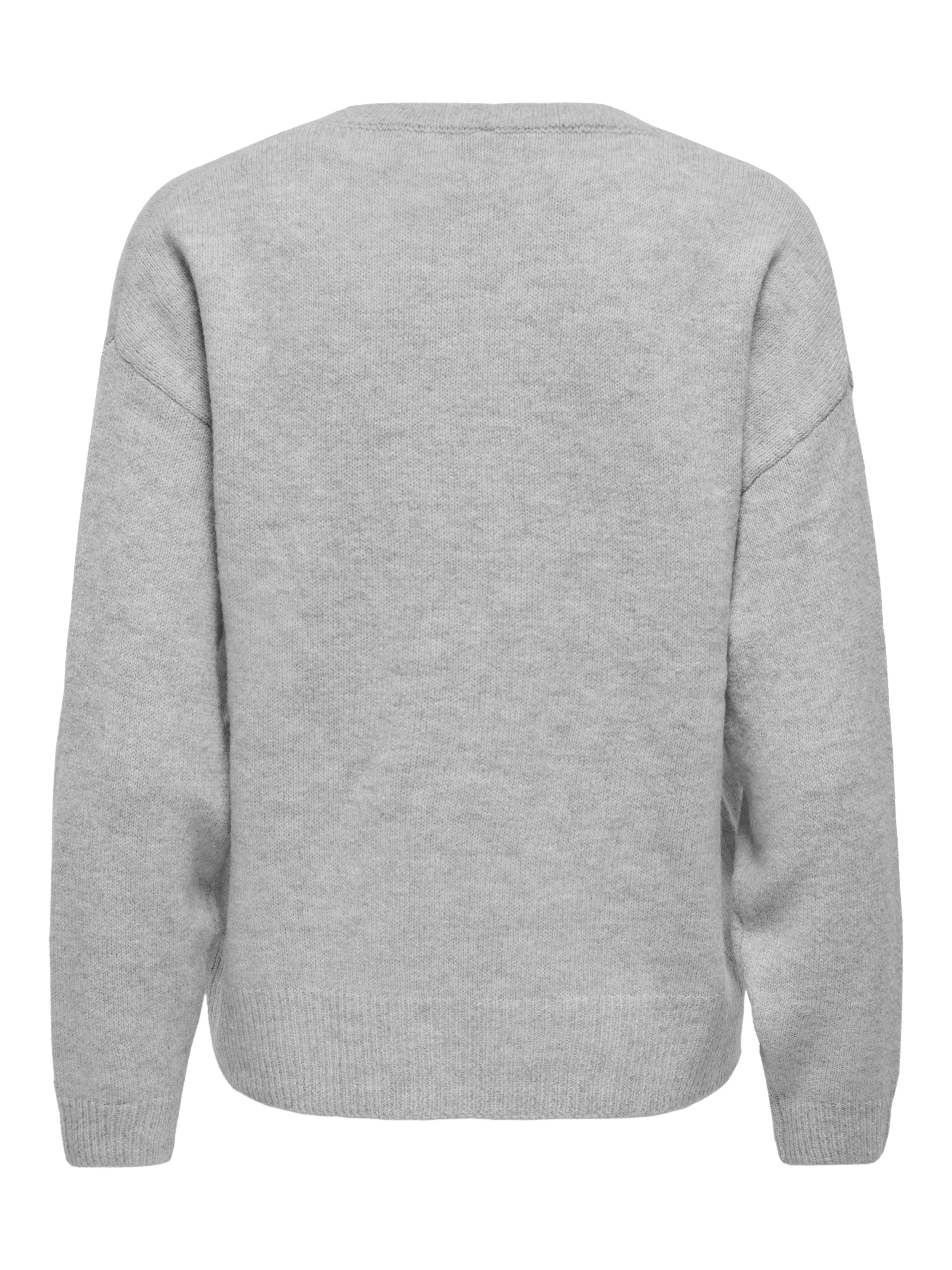 ONLY Strickpullover ONLOLIVIA LS O-NECK CC KNT Materialmix, regular fit